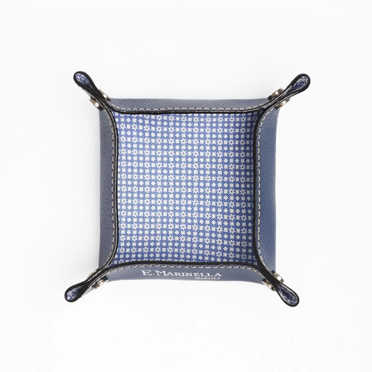 Blue Small Leather Vide00A0Poche>E.Marinella Shop