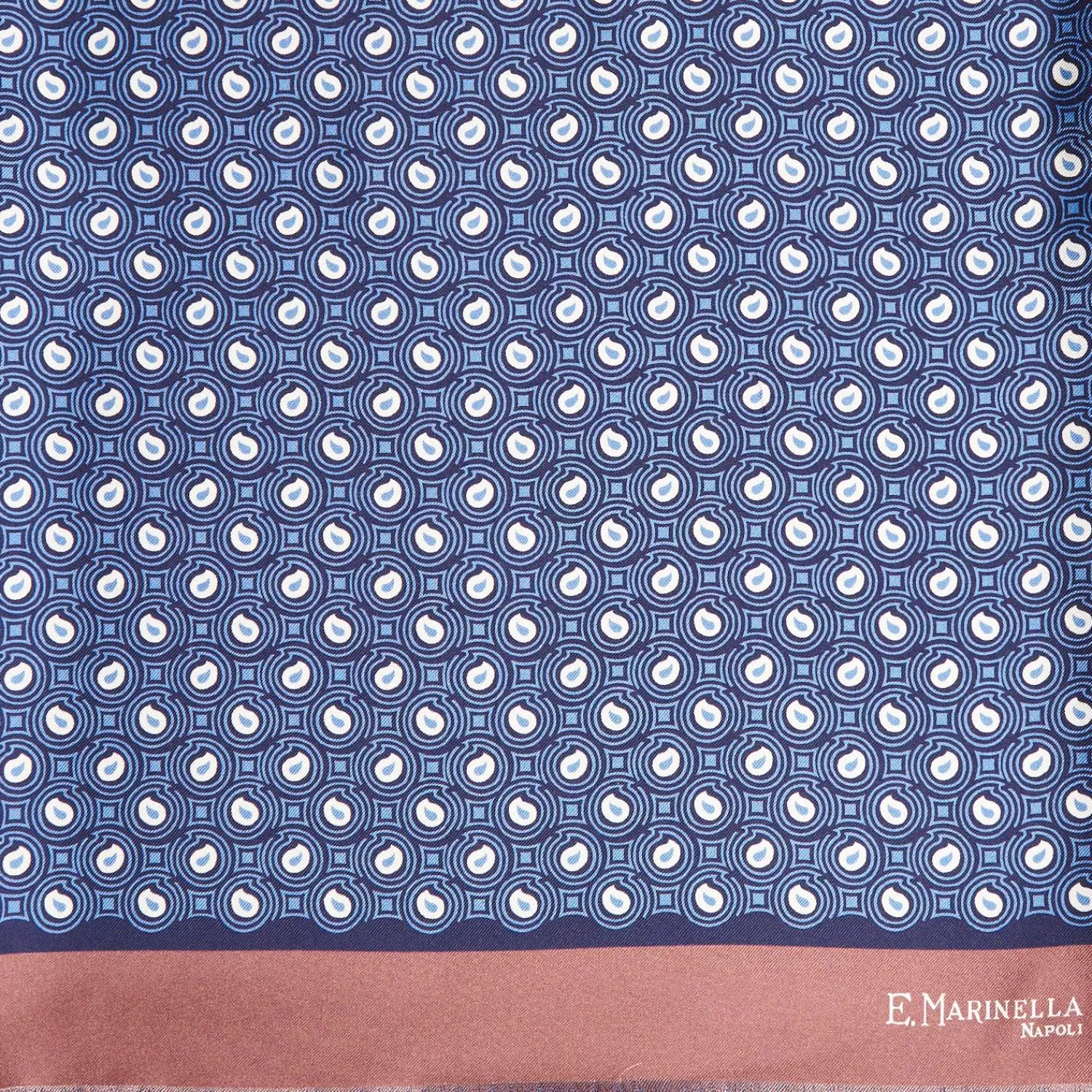 Bluette And Pink Double Silk Scarf>E.Marinella New