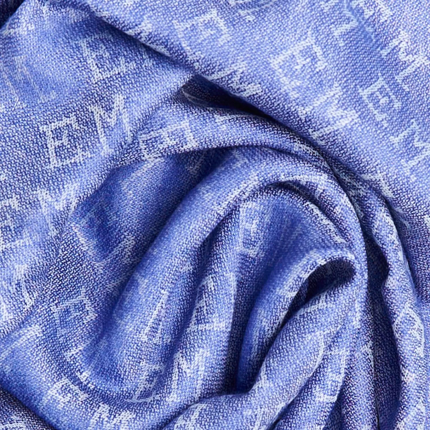 Bluette Em Logo Scarf In Wool And Cashmere>E.Marinella Outlet