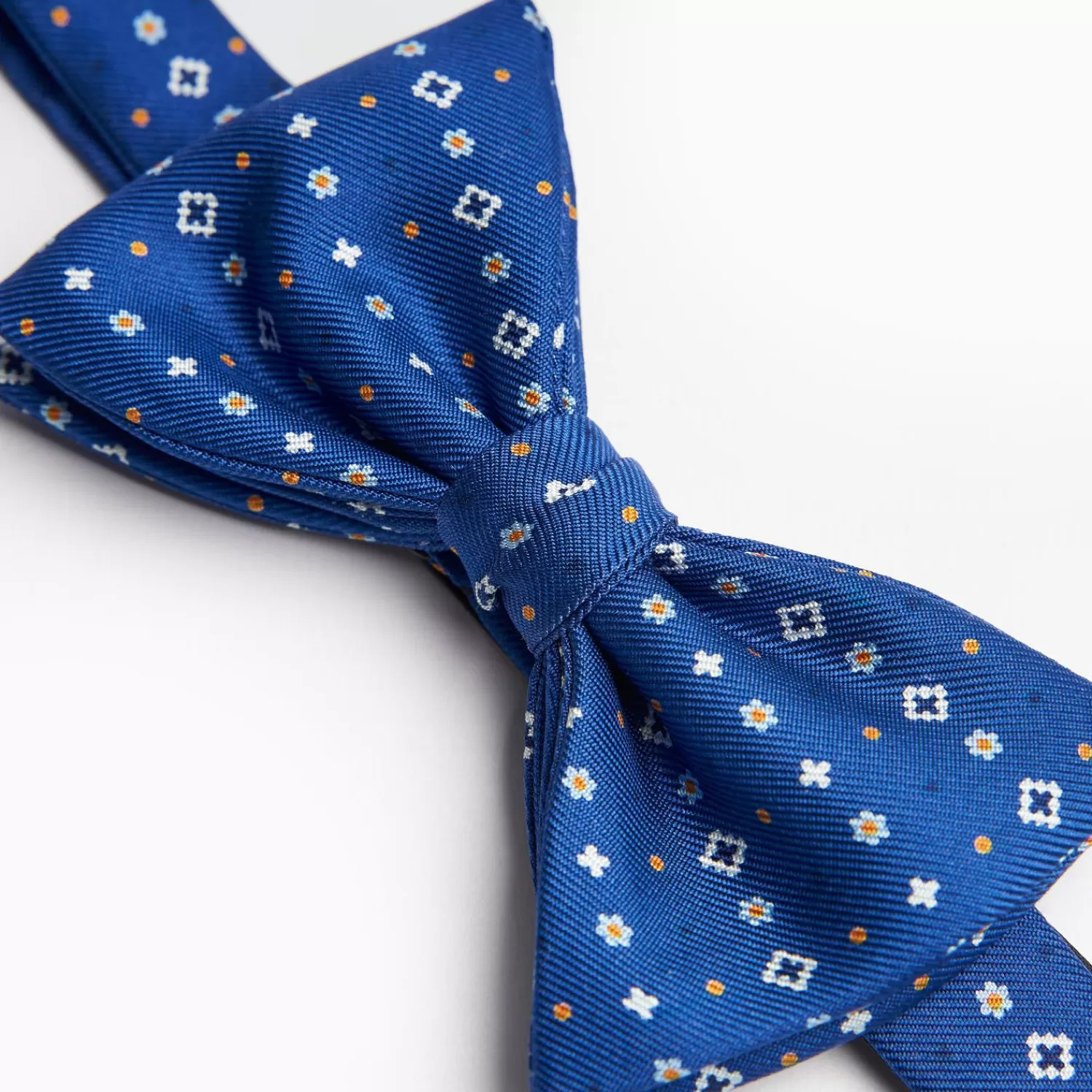 Bluette Pre-Knotted Silk Bowtie- Small Flower Pattern>E.Marinella Outlet