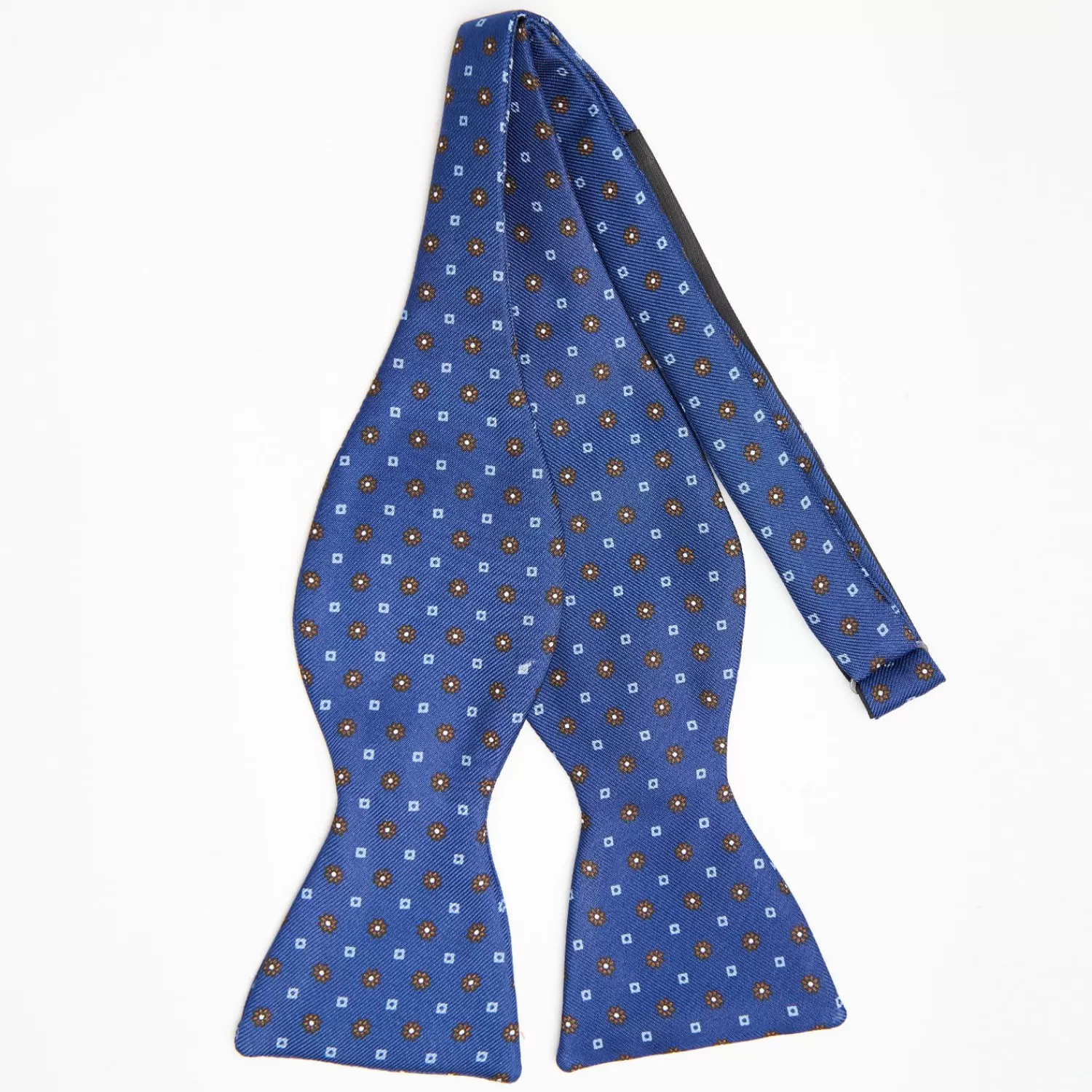 Bluette Silk Bowtie To Self-Tie - Small Flower Pattern>E.Marinella Best