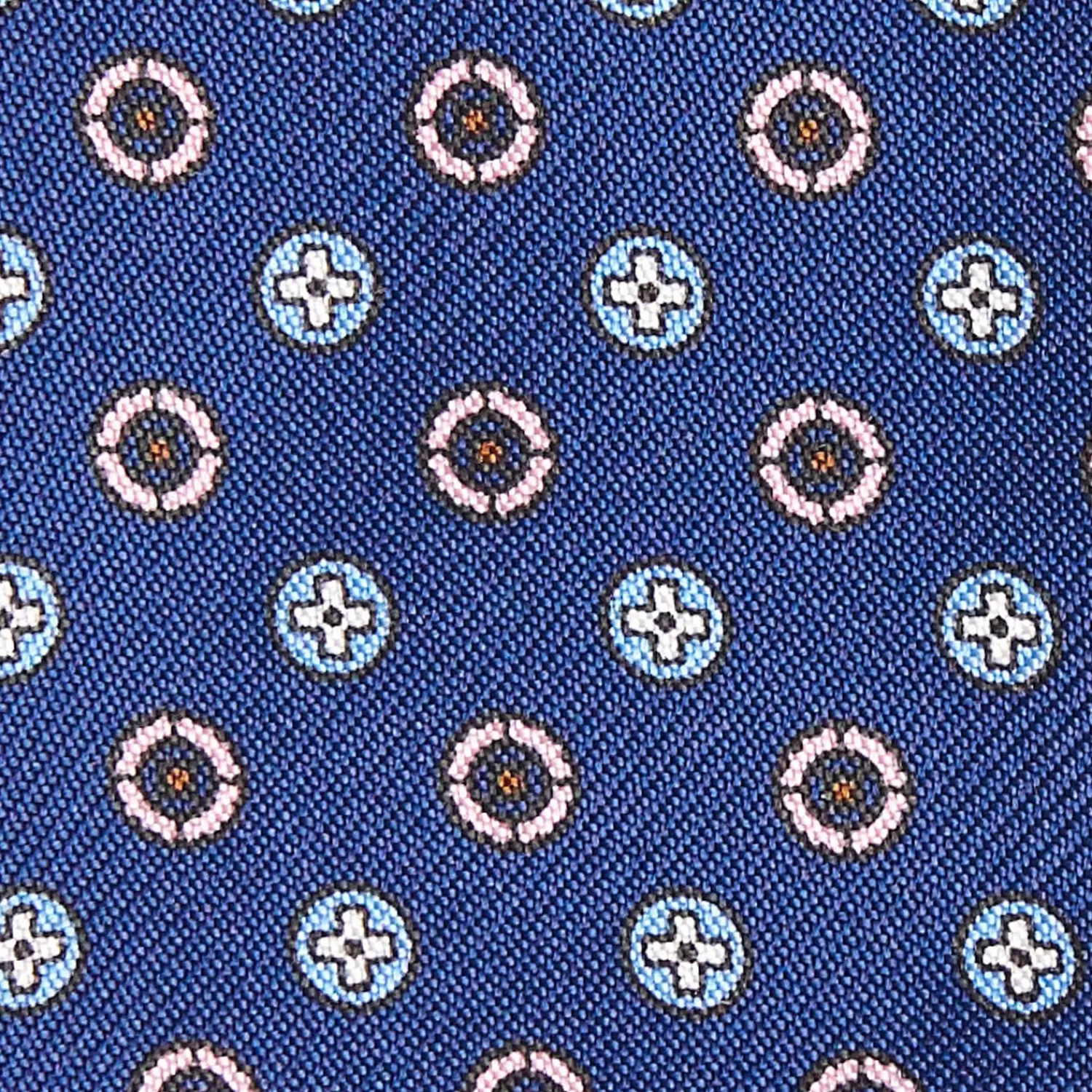Bluette Silk Bowtie To Self-Tie - Small Flower Pattern>E.Marinella New