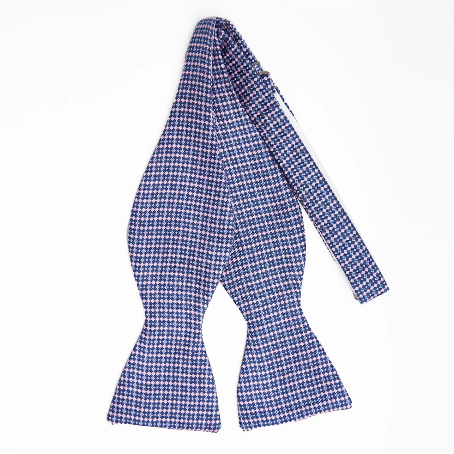 Bluette Silk Bowtie To Self-Tie Small Flower Pattern>E.Marinella Clearance
