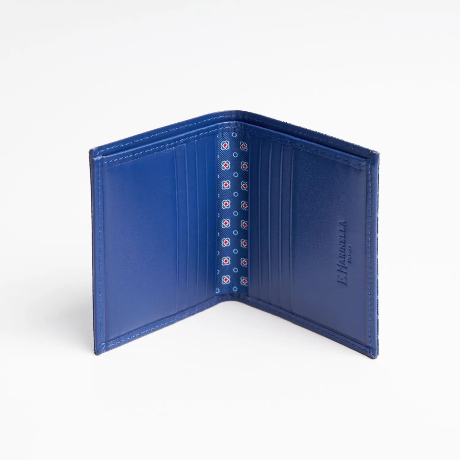 Bluette Small Wallet In Silk And Leather>E.Marinella Store