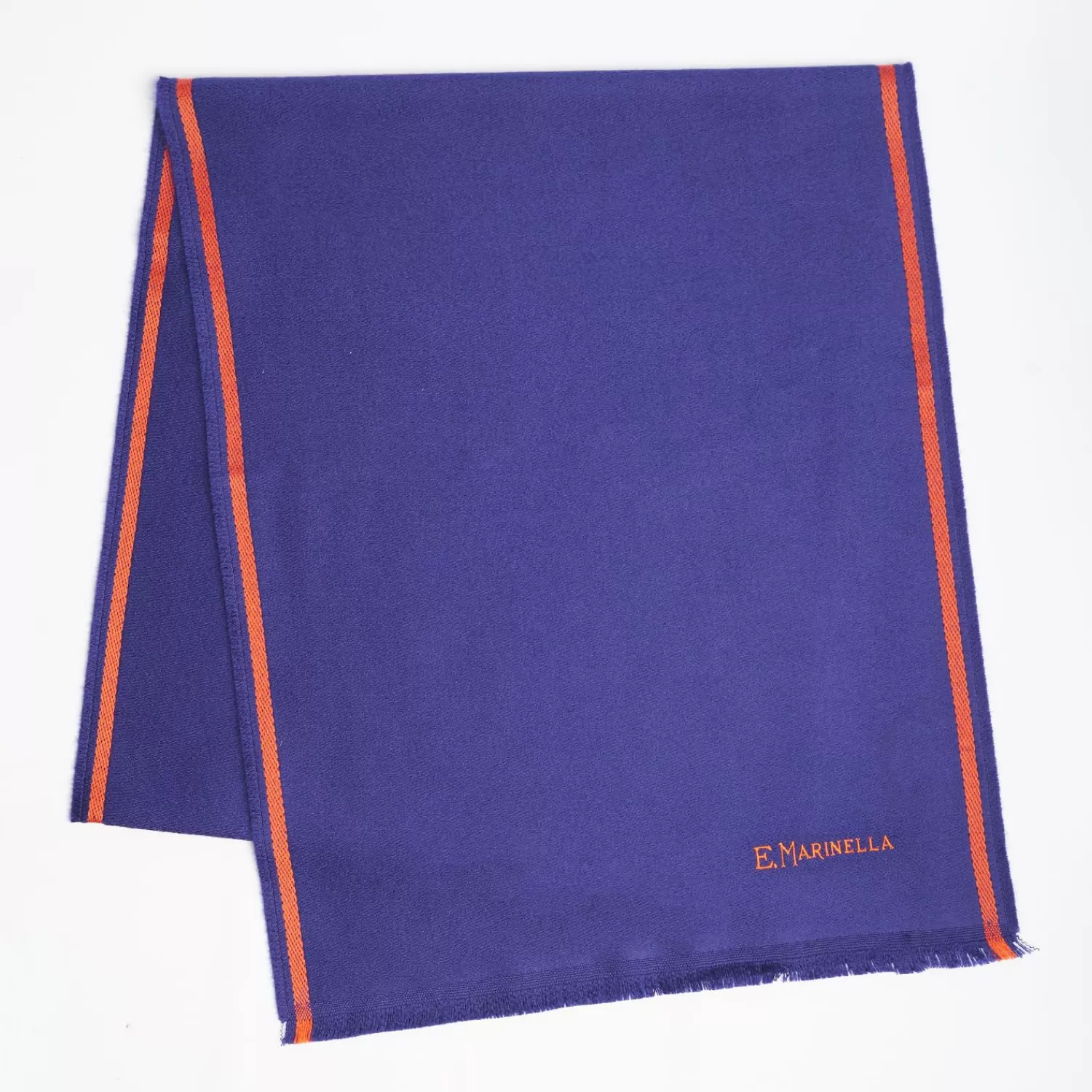 Bluette Solid Colour Scarf With Contrasting Edge>E.Marinella Clearance