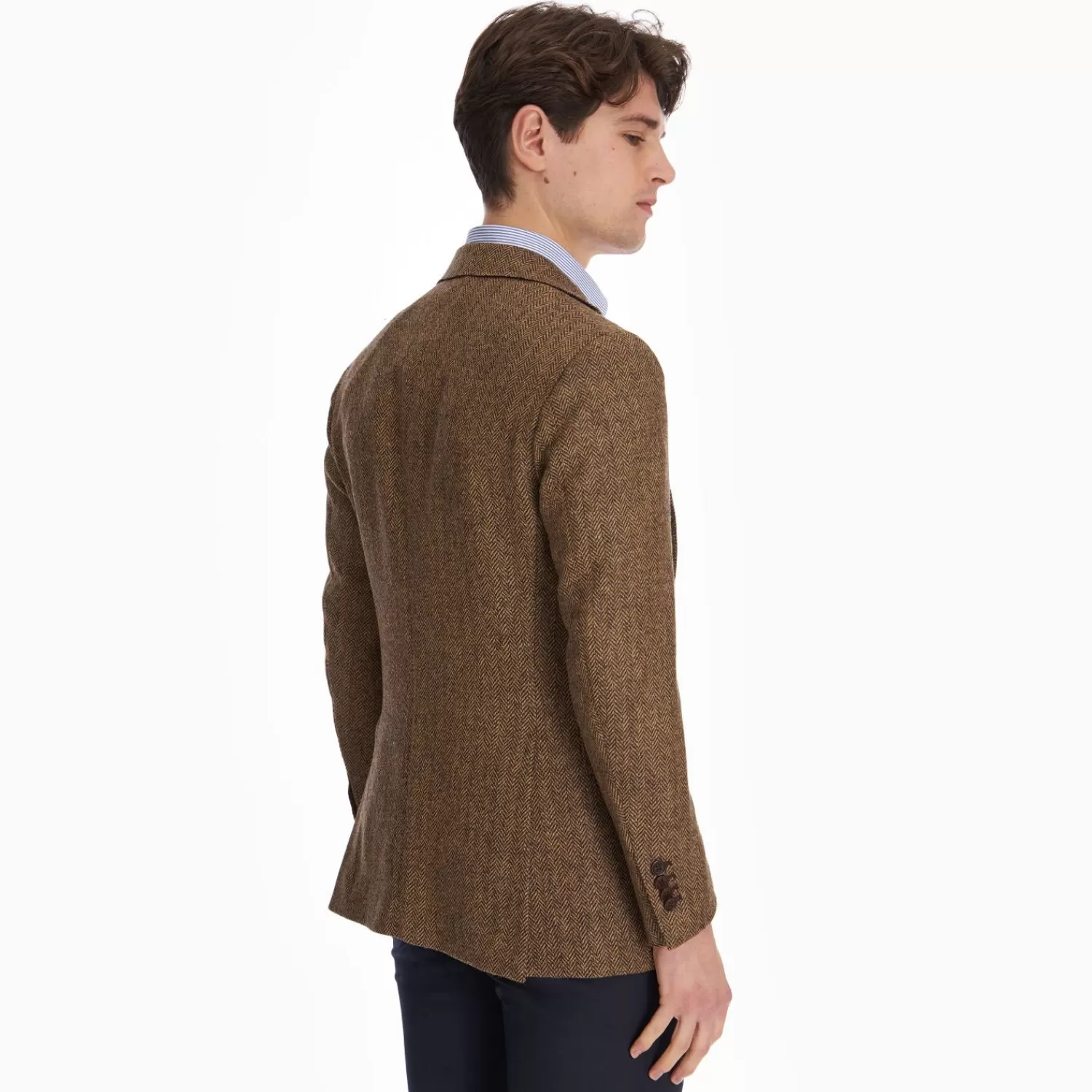Brown Jacket With Lining Crafted By Pattern 1950 Archive Collection>E.Marinella Outlet