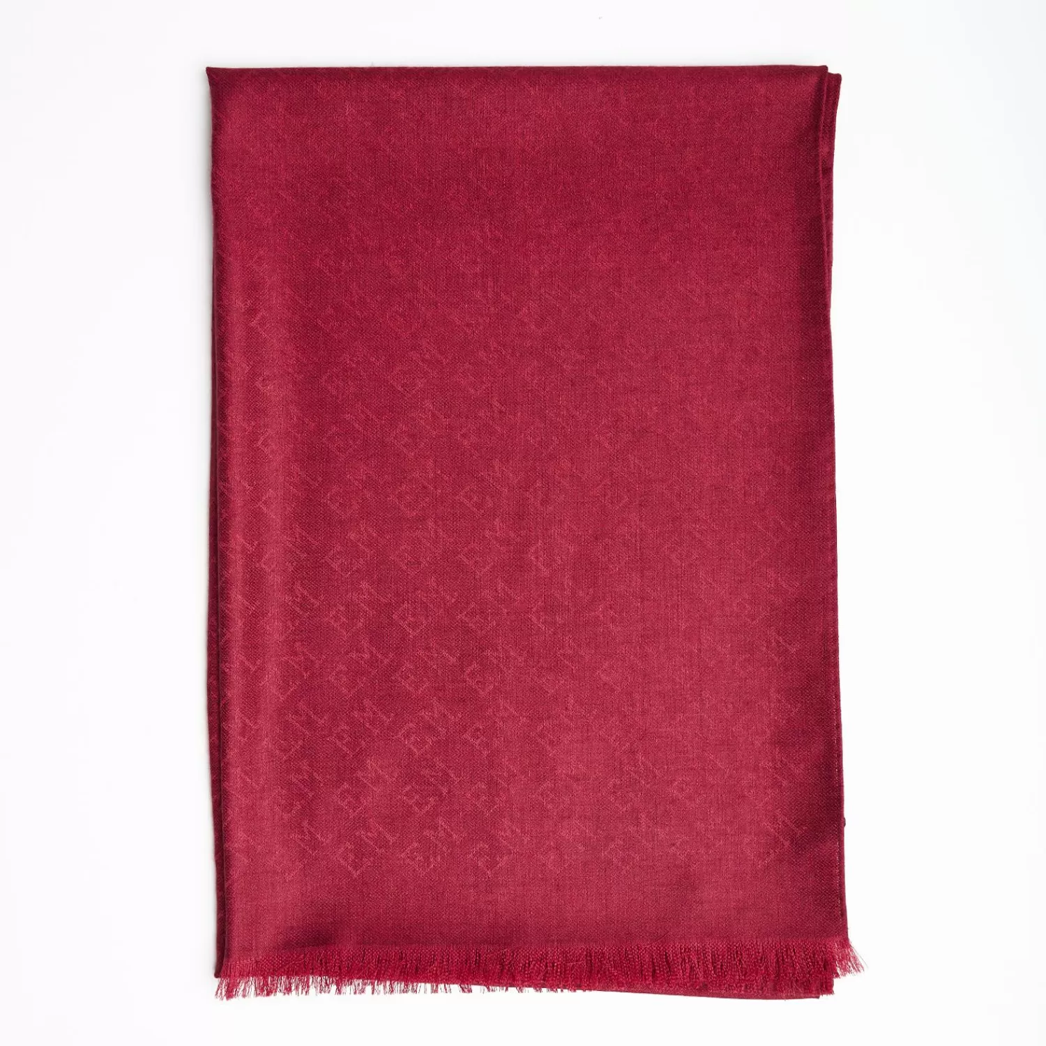 Burgundy Em Logo Scarf Em Logo Scarf In Wool And Cashmere>E.Marinella Store