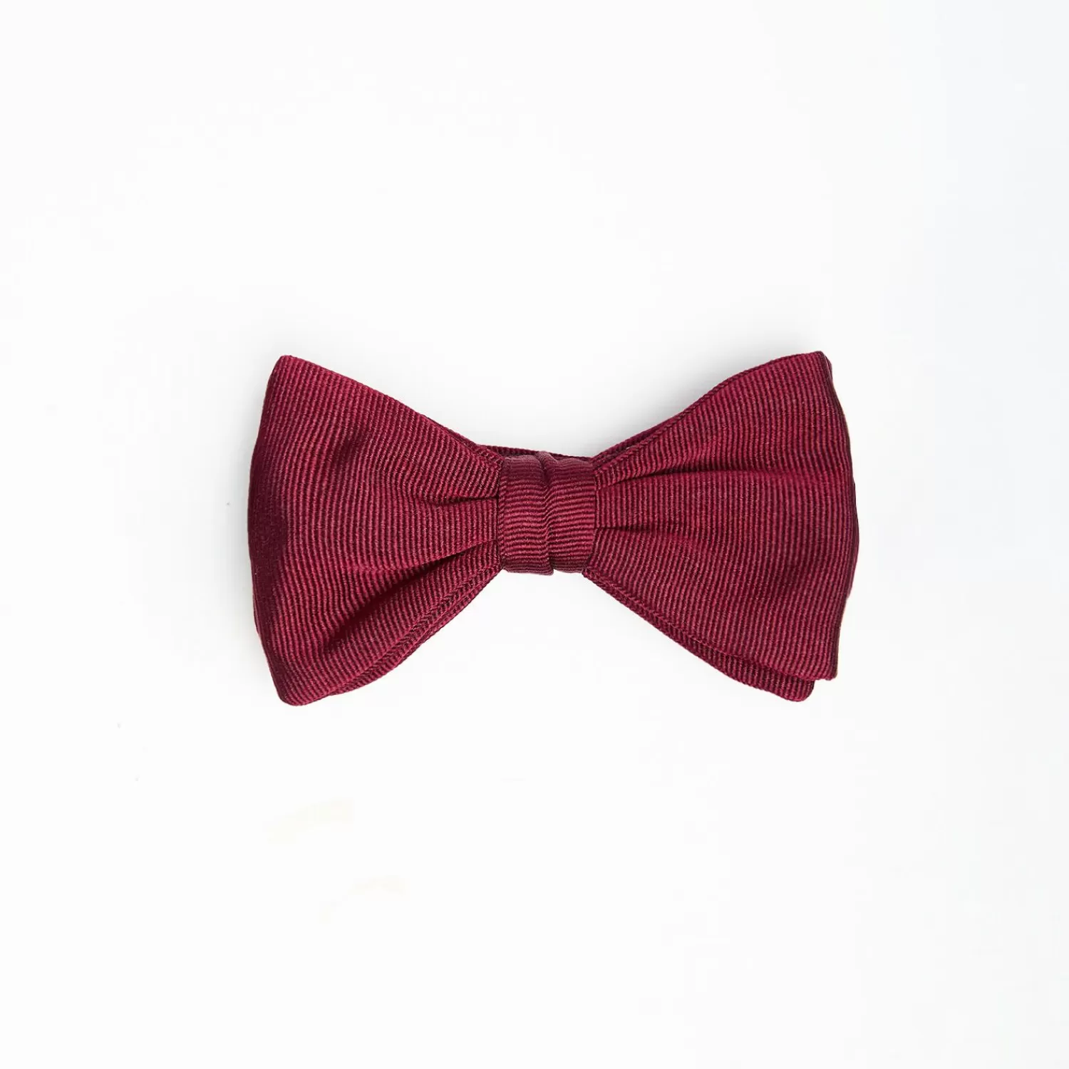 Burgundy Pre-Knotted Silk Bowtie - Solid Color>E.Marinella Sale