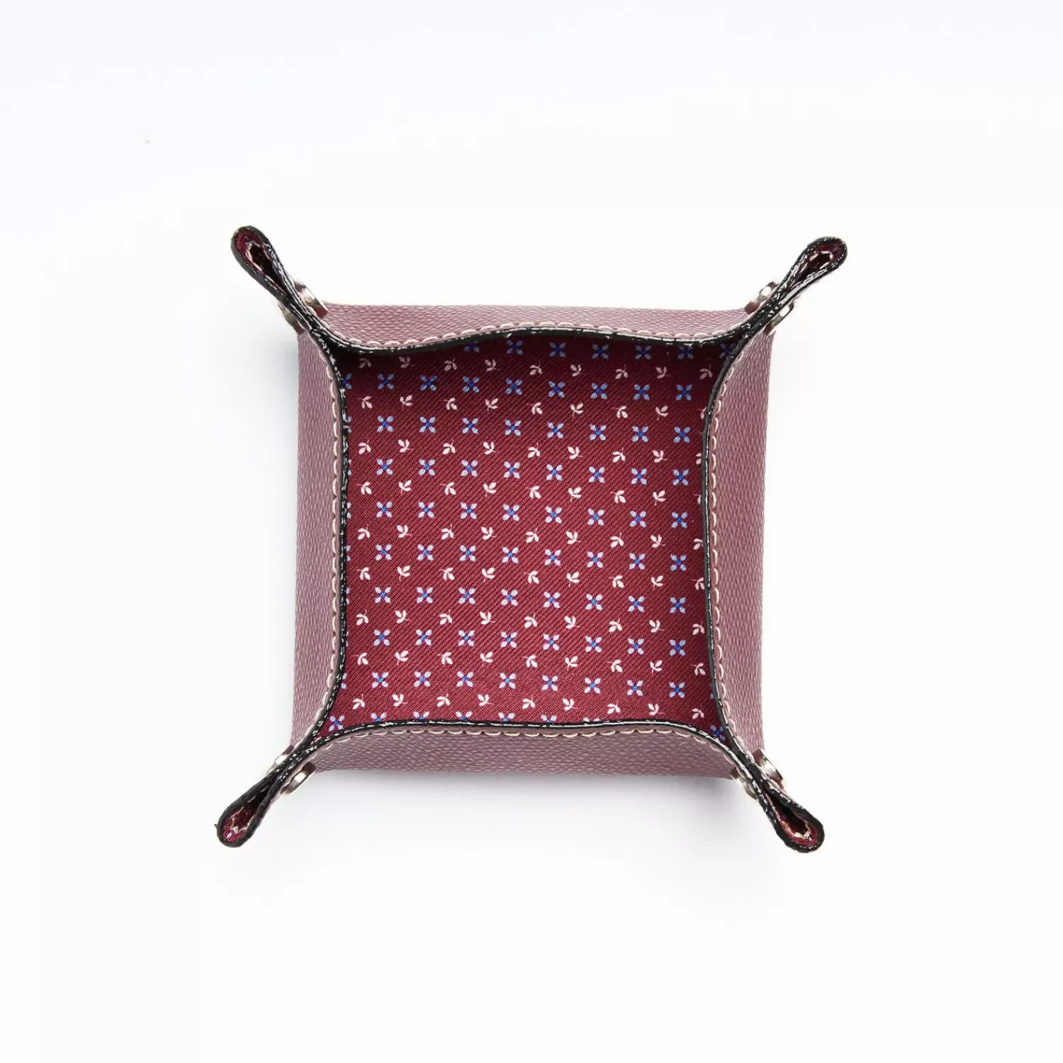 Burgundy Small Leather Vide00A0Poche>E.Marinella Fashion