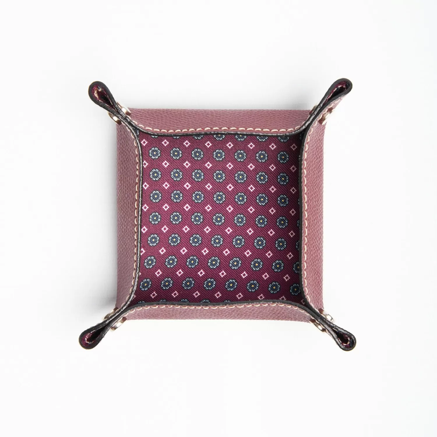 Burgundy Small Leather Vide00A0Poche>E.Marinella New