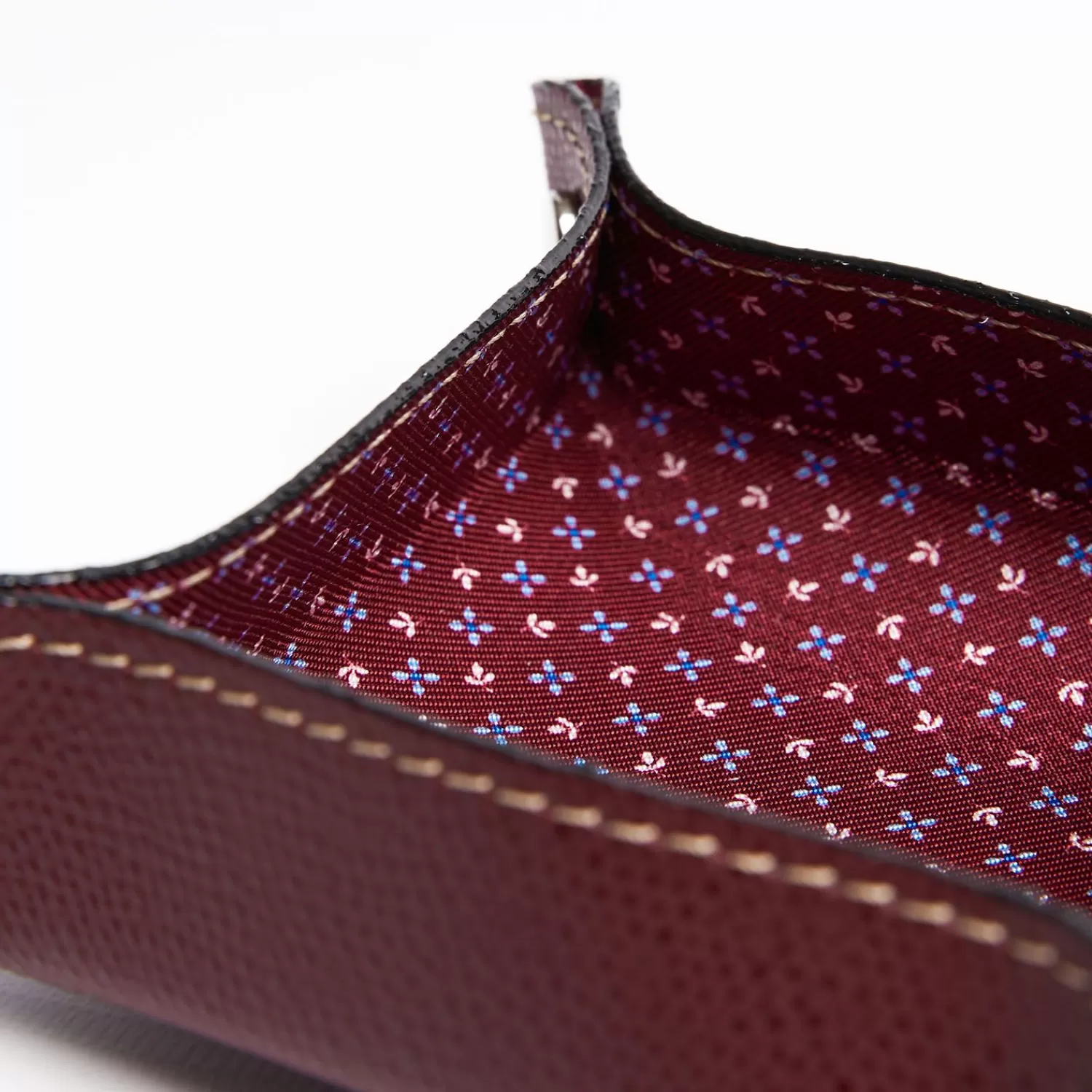 Burgundy Small Leather Vide00A0Poche>E.Marinella Fashion