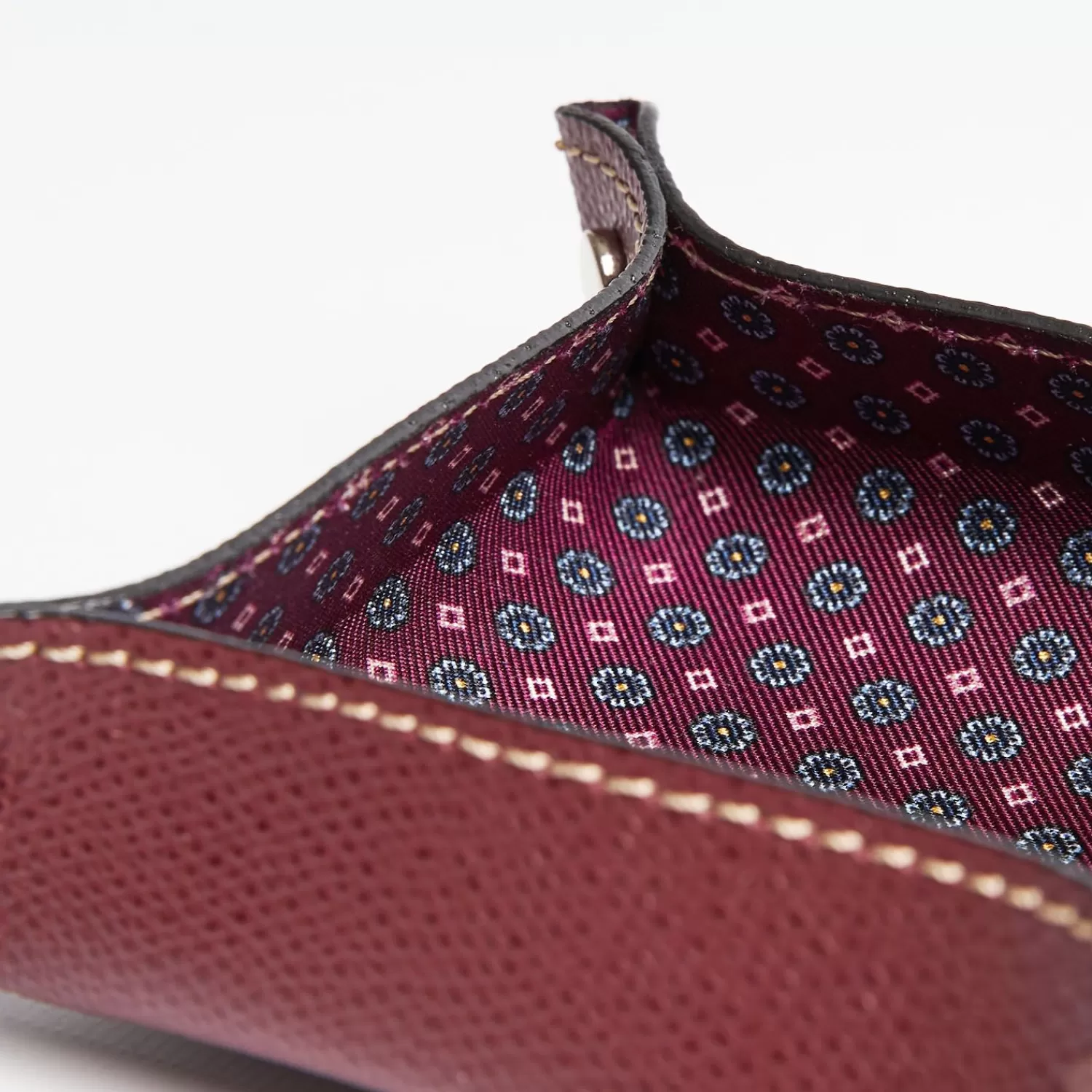 Burgundy Small Leather Vide00A0Poche>E.Marinella New
