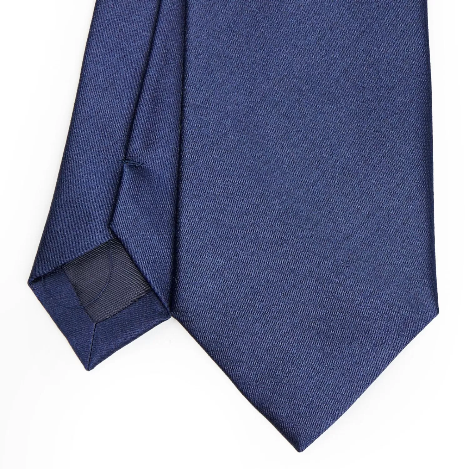 Cerimonial Solid Blue Silk Satin Tie>E.Marinella Discount