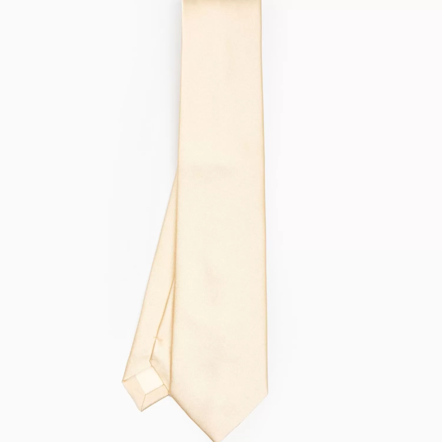 Cerimonial Solid Yellow Silk Satin Tie>E.Marinella Hot