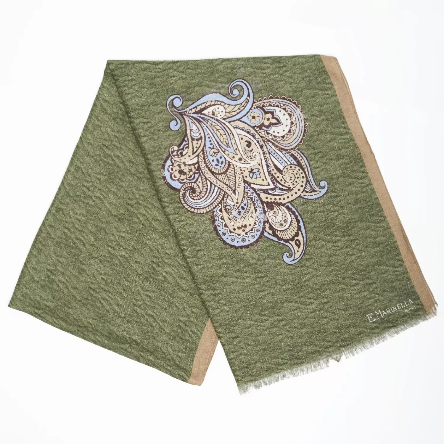 Cotton And Linen Stole>E.Marinella Shop