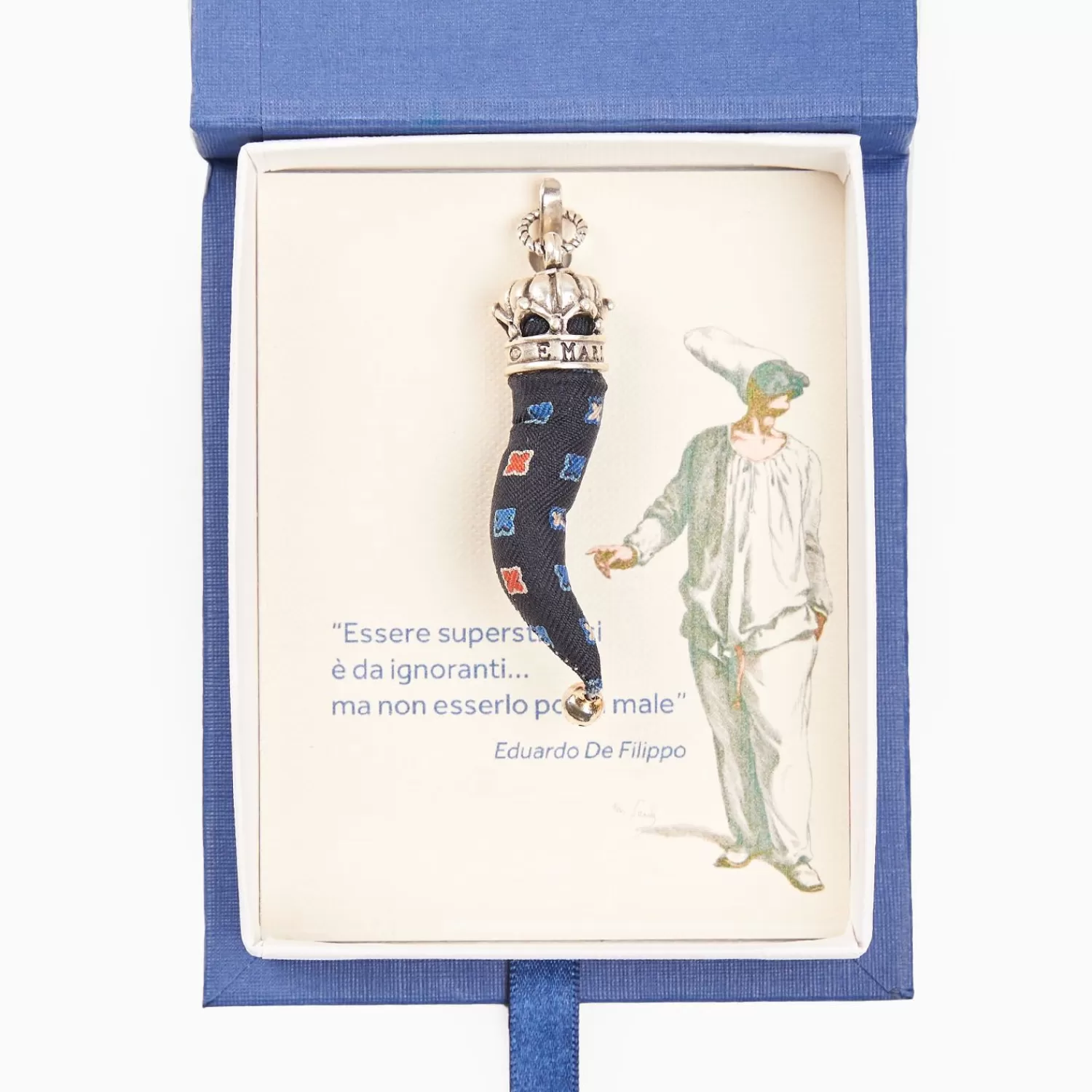Dark Blue Good-Luck Charm>E.Marinella Discount