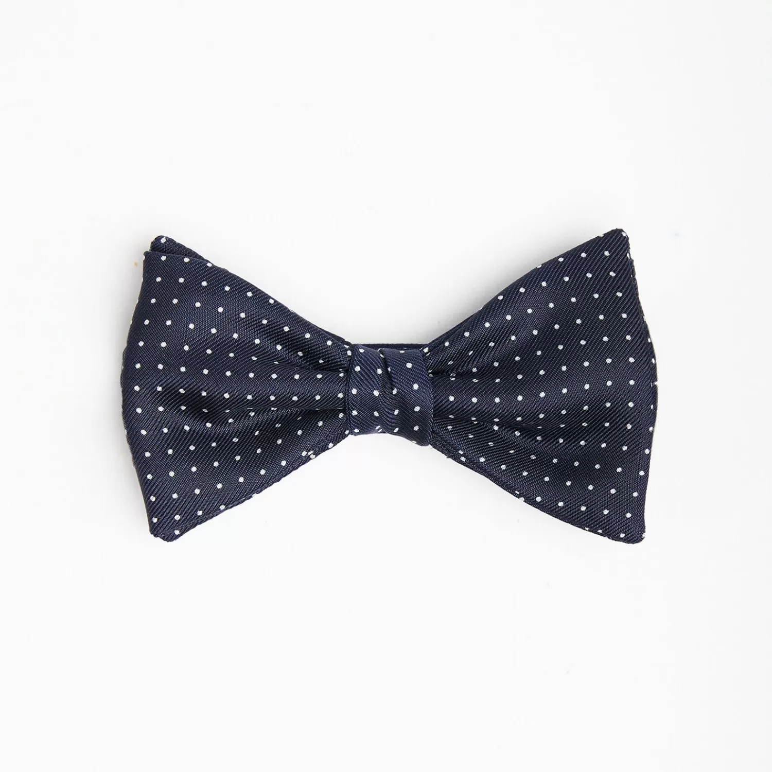 Dark Blue Pre-Knotted Silk Bowtie - Polka Dot Pattern>E.Marinella Hot