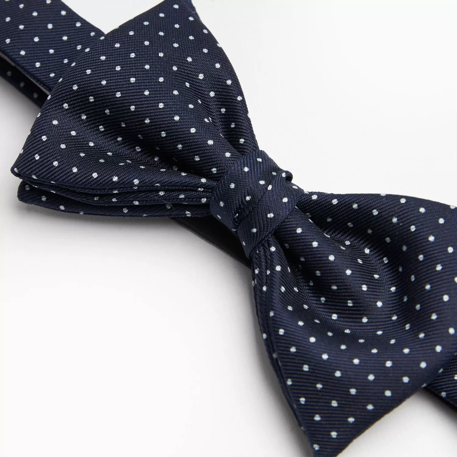 Dark Blue Pre-Knotted Silk Bowtie - Polka Dot Pattern>E.Marinella Hot
