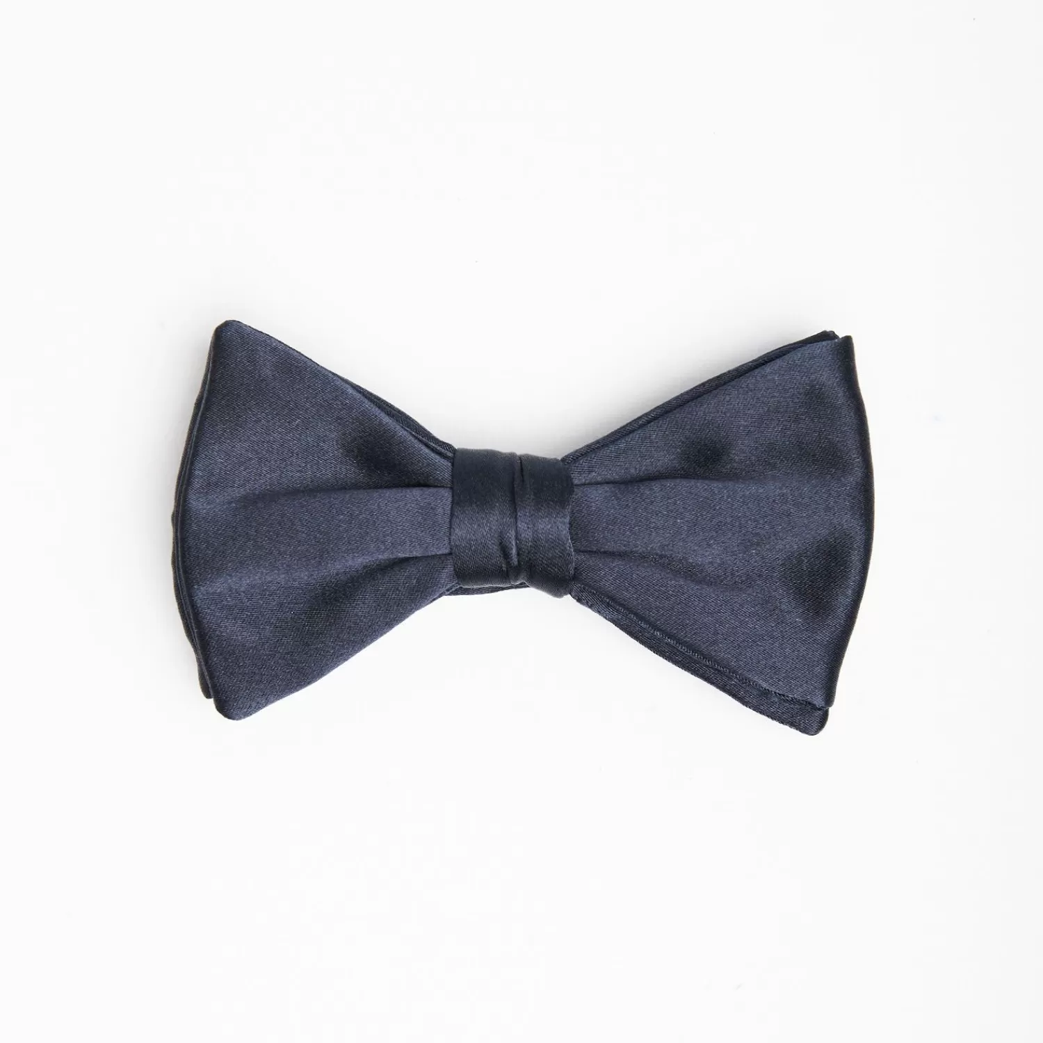 Dark Blue Pre-Knotted Silk Satin Bowtie - Solid Color>E.Marinella Discount