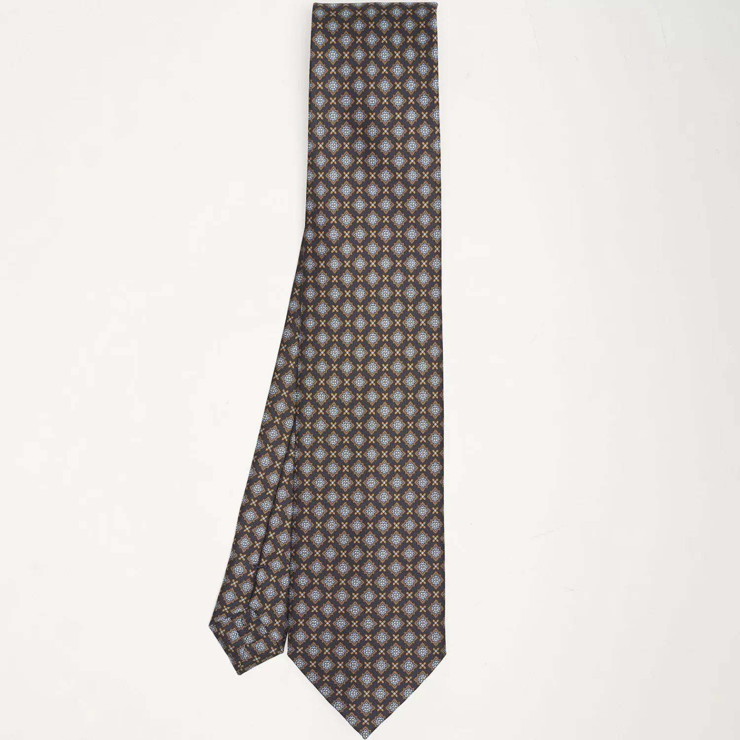 Dark Blue Sartorial Classic Silk Tie Large Flower Pattern>E.Marinella Sale