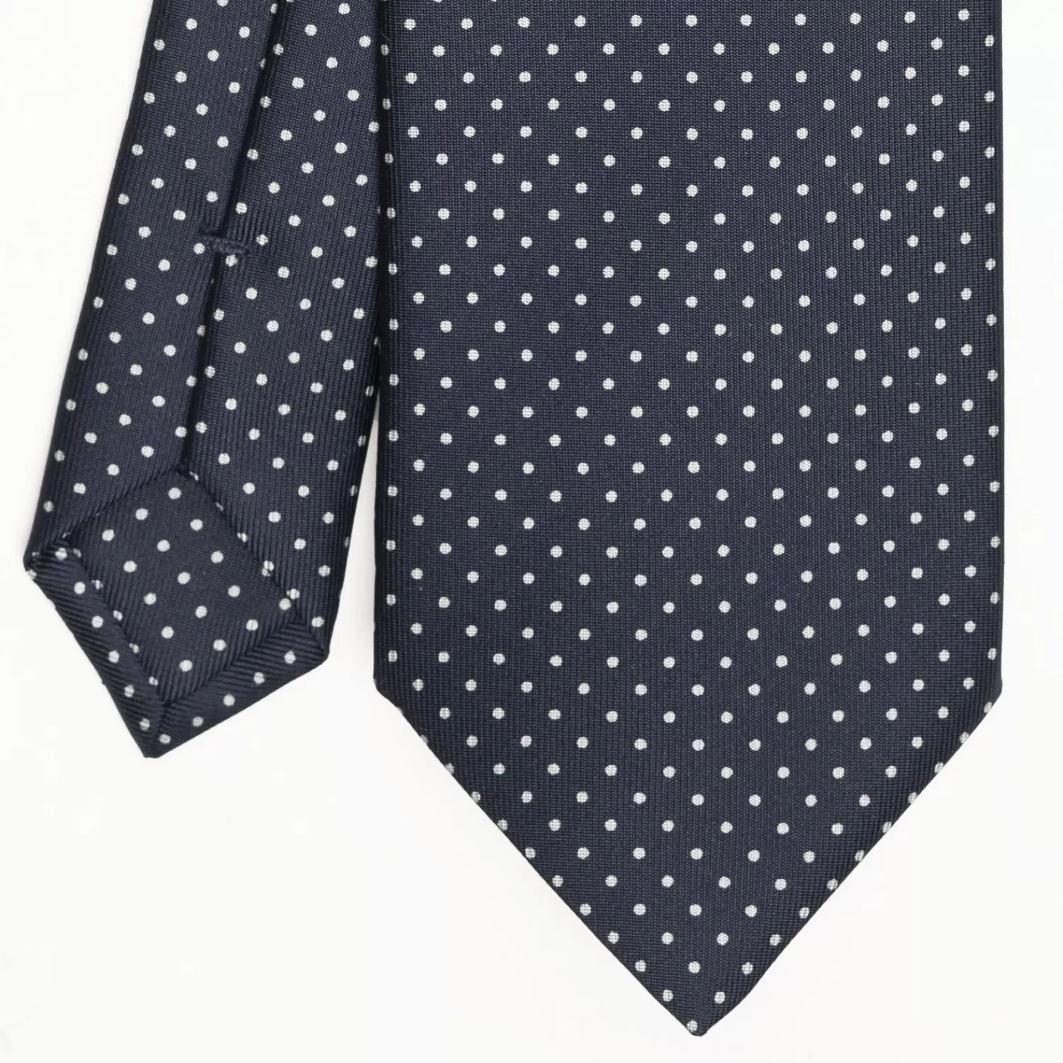 Dark Blue Sartorial Classic Silk Tie Polka Dot Pattern>E.Marinella Hot