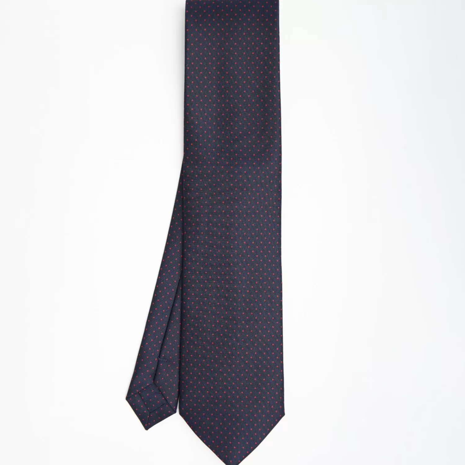 Dark Blue Sartorial Classic Silk Tie Polka Dot Pattern>E.Marinella Best