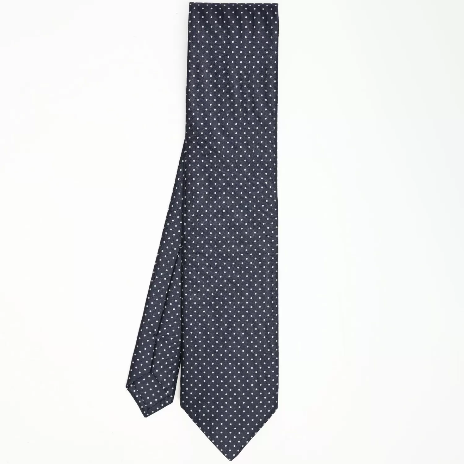 Dark Blue Sartorial Classic Silk Tie Polka Dot Pattern>E.Marinella Hot