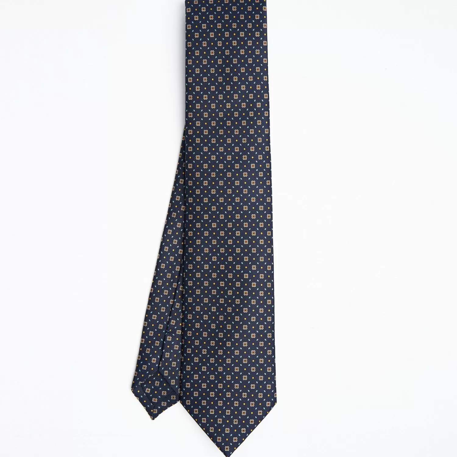 Dark Blue Sartorial Classic Silk Tie Small Flower Pattern>E.Marinella Cheap