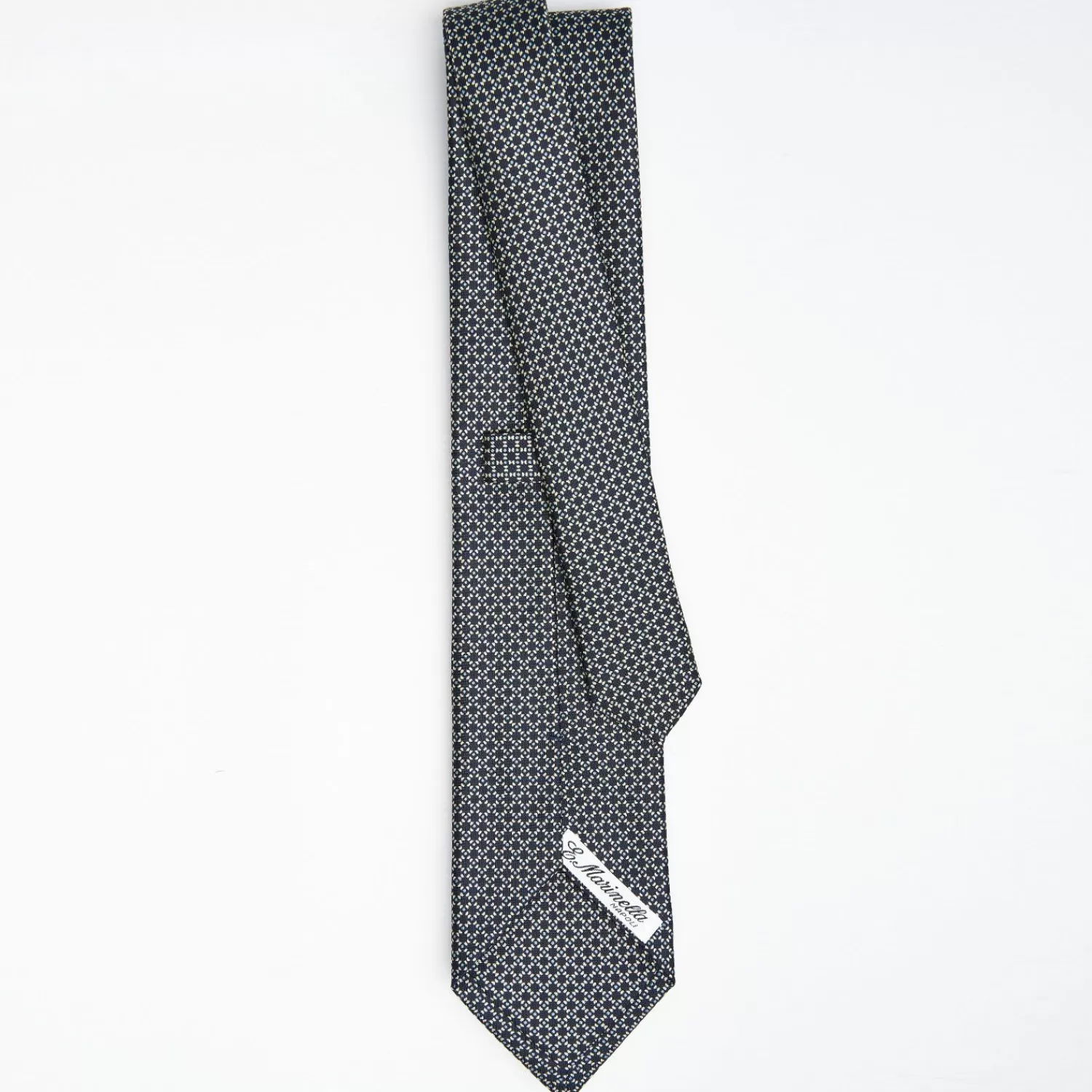Dark Blue Sartorial Classic Silk Tie Small Geometric Pattern>E.Marinella Best