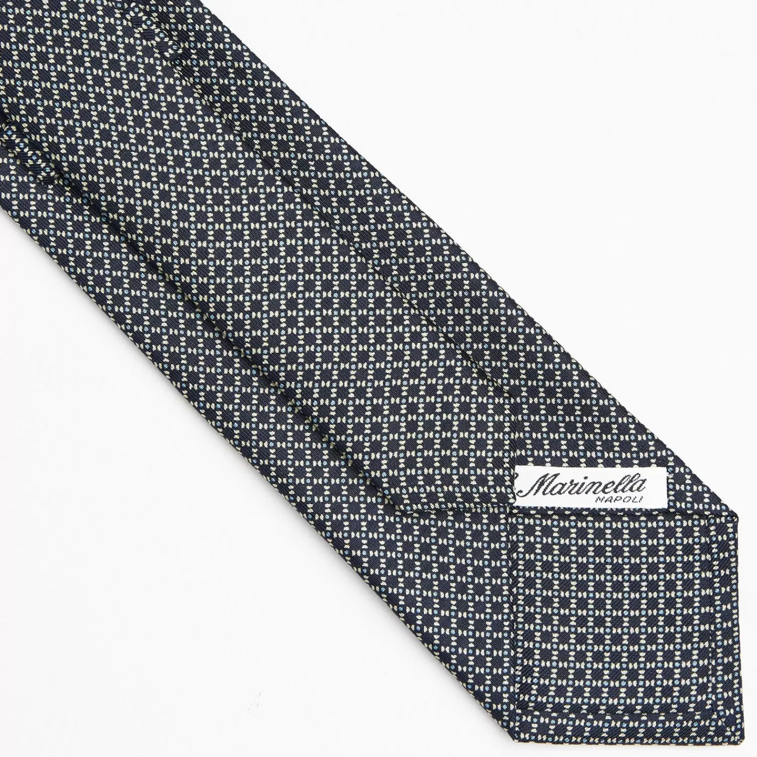 Dark Blue Sartorial Classic Silk Tie Small Geometric Pattern>E.Marinella Best
