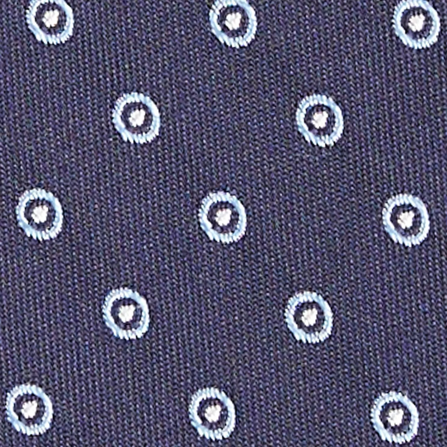 Dark Blue Sartorial Jacquard Silk Tie - Small Geometric Pattern>E.Marinella Online