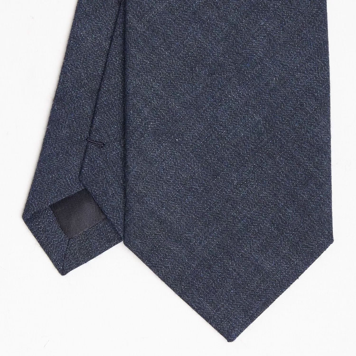 Dark Blue Sartorial Linen Tie Solid Color>E.Marinella Outlet