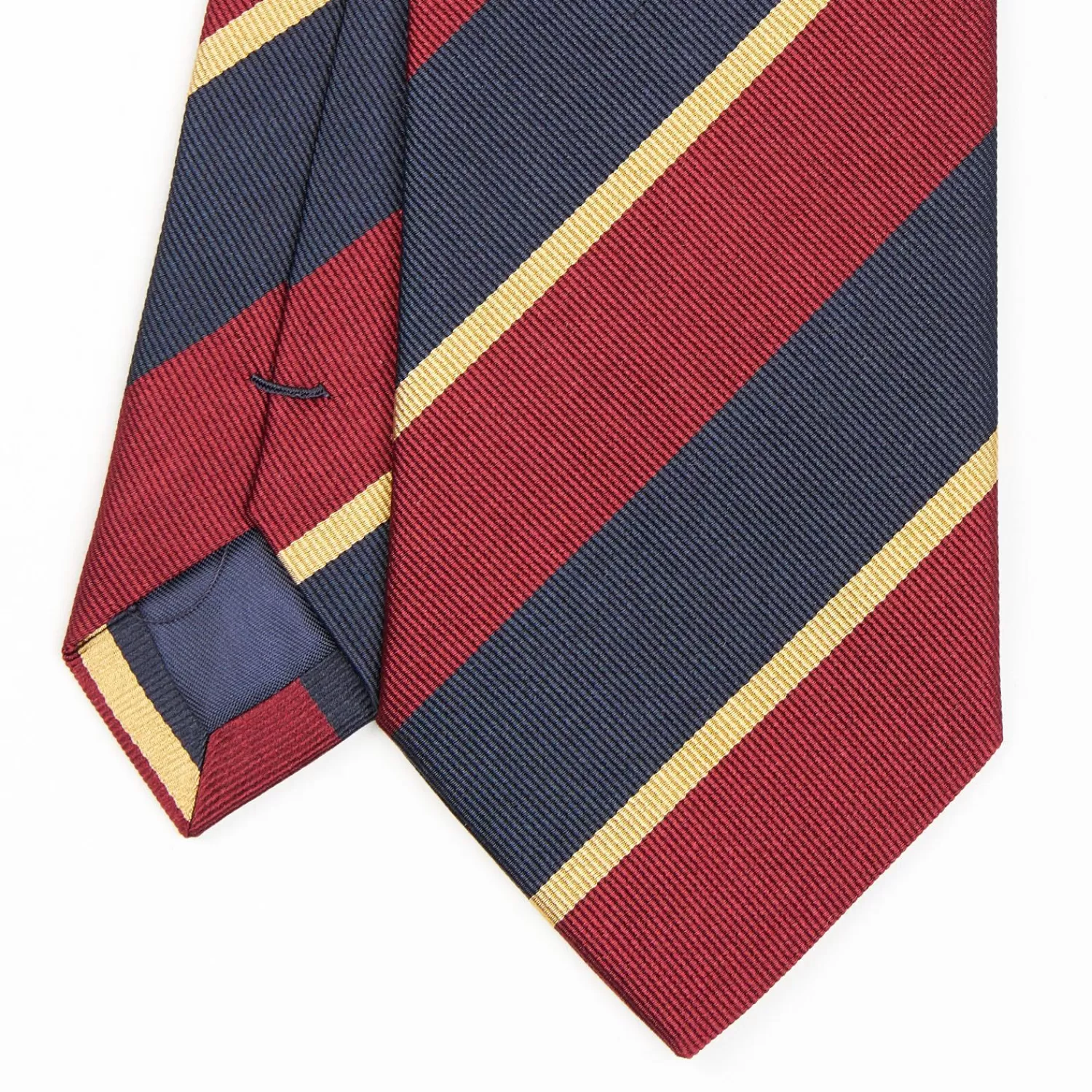 Dark Blue Sartorial Striped Silk Tie>E.Marinella Flash Sale