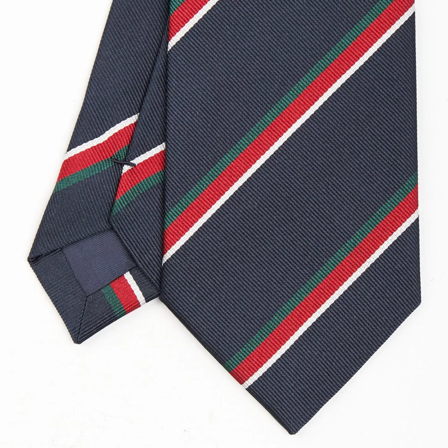 Dark Blue Sartorial Striped Tie>E.Marinella Store