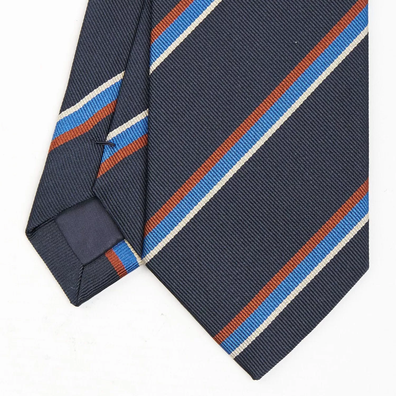Dark Blue Sartorial Striped Tie>E.Marinella Hot