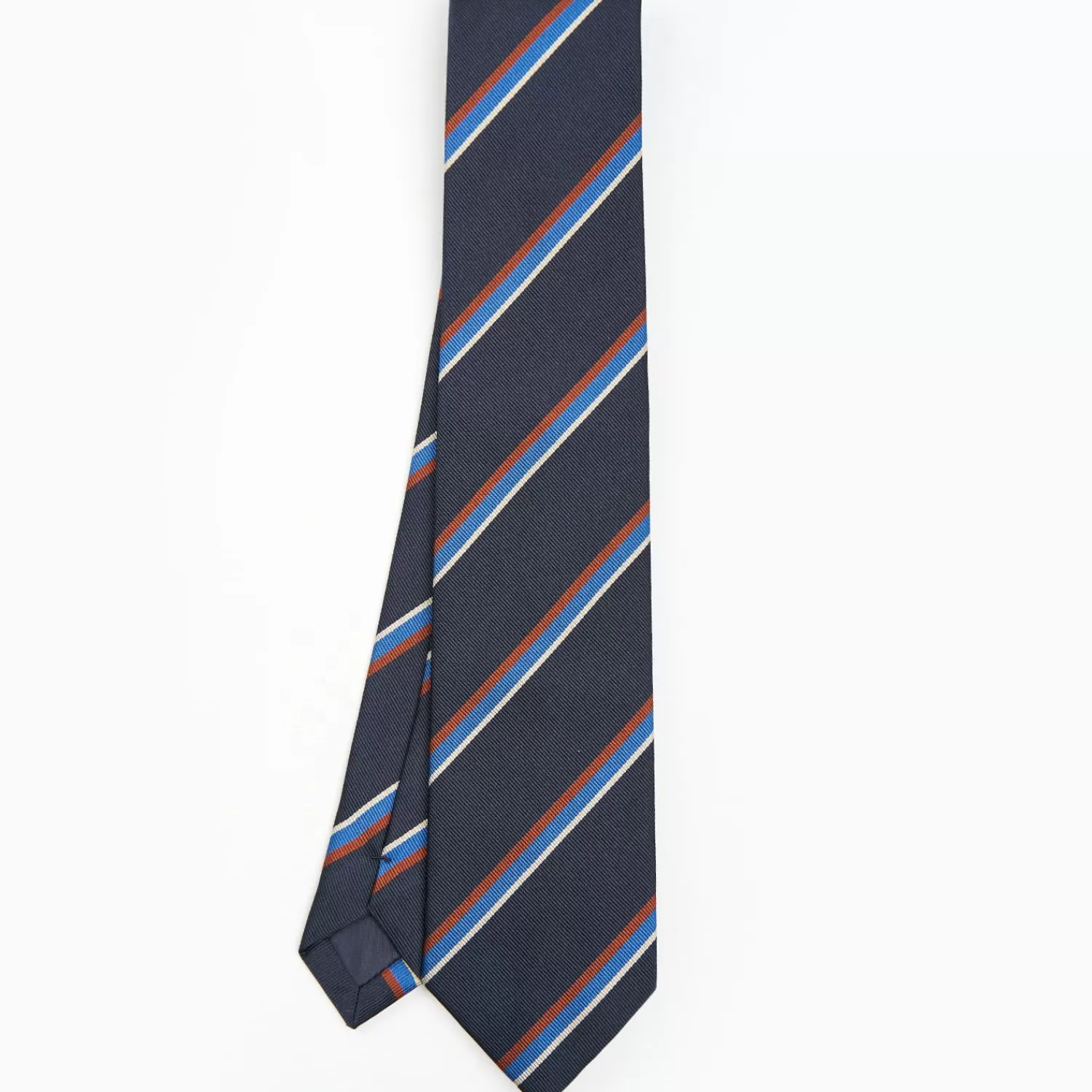 Dark Blue Sartorial Striped Tie>E.Marinella Hot
