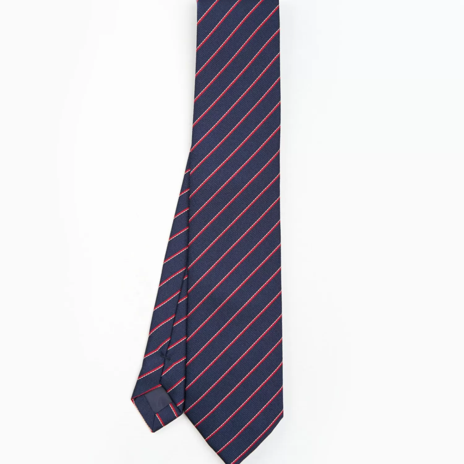 Dark Blue Sartorial Striped Tie>E.Marinella Cheap