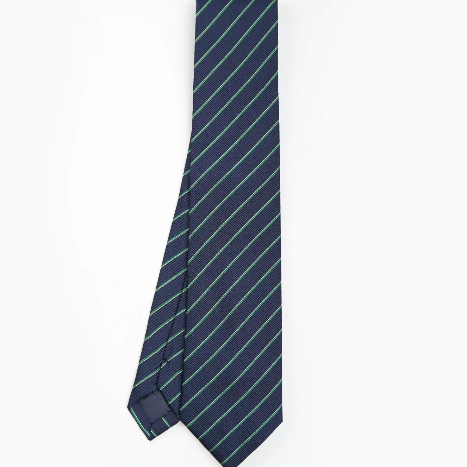 Dark Blue Sartorial Striped Tie>E.Marinella Fashion