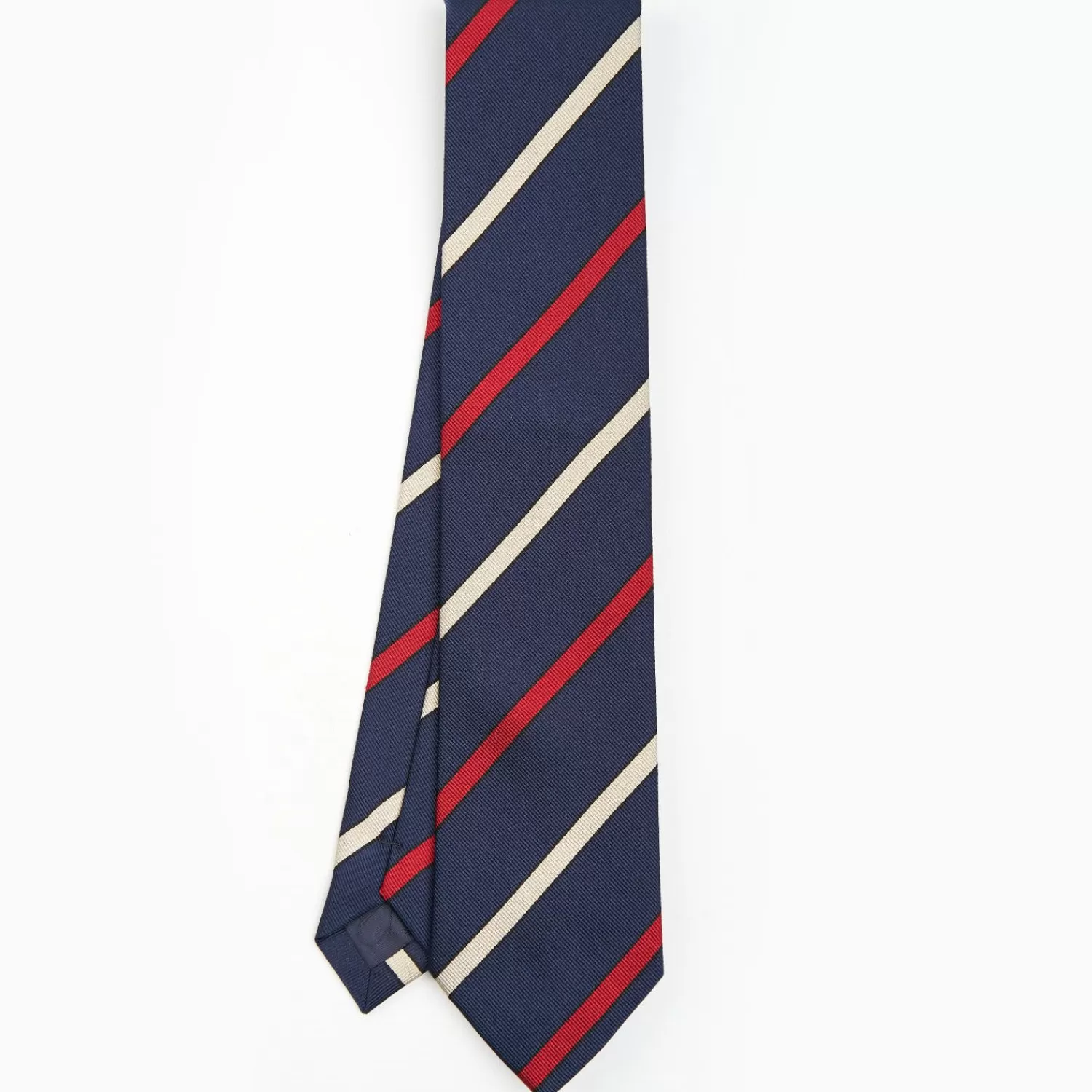 Dark Blue Sartorial Striped Tie>E.Marinella Flash Sale