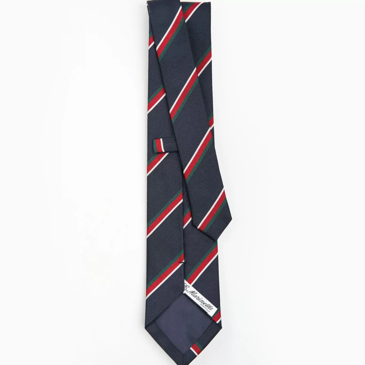 Dark Blue Sartorial Striped Tie>E.Marinella Store