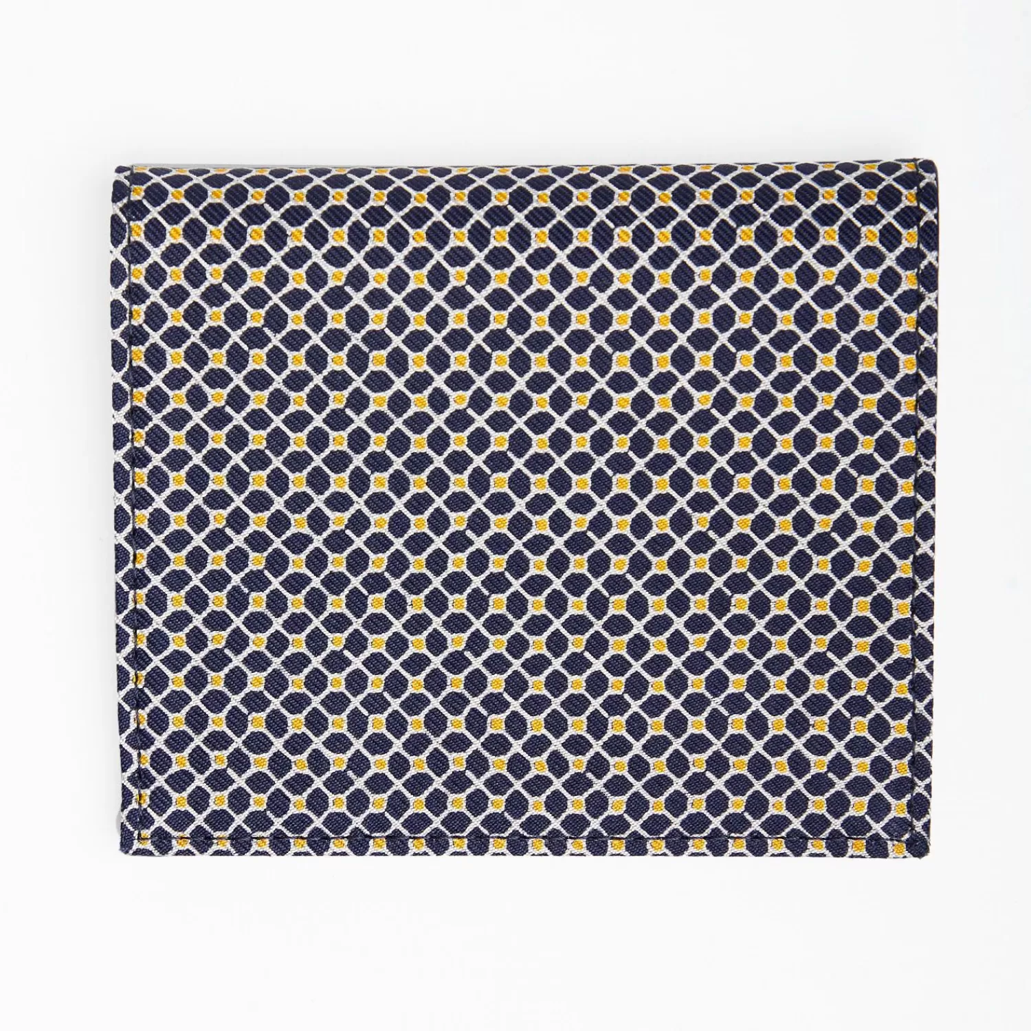 Dark Blue Small Wallet In Silk And Leather>E.Marinella Cheap