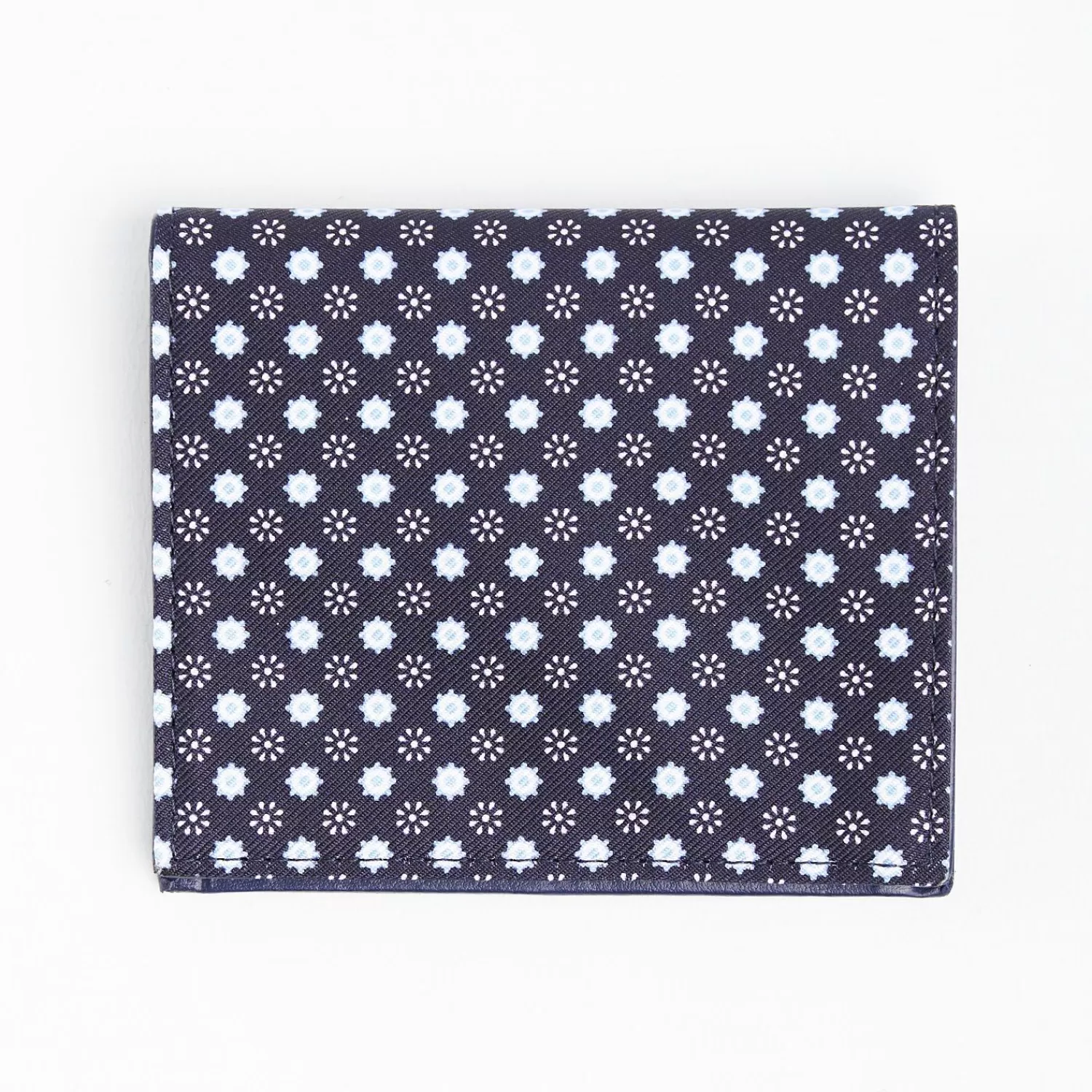 Dark Blue Small Wallet In Silk And Leather>E.Marinella Shop