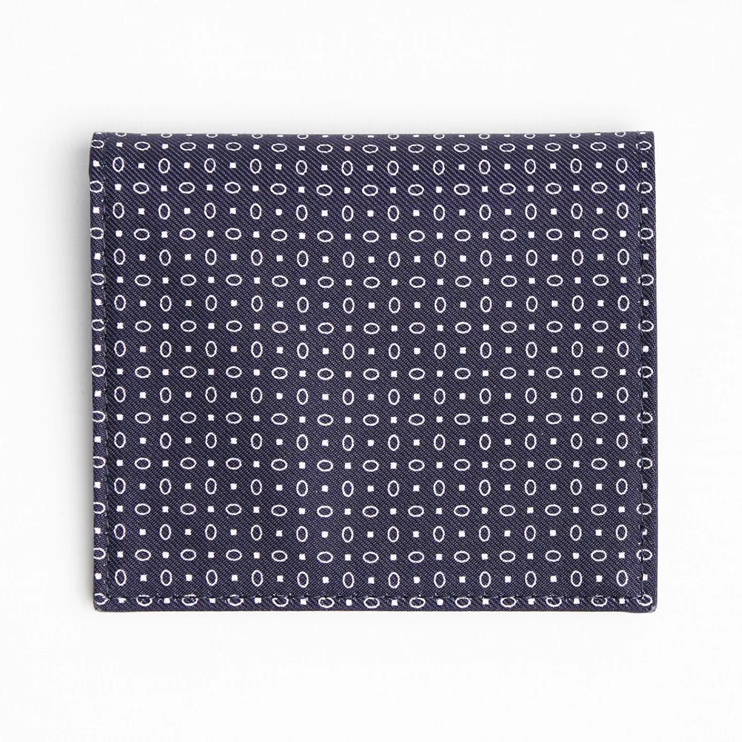 Dark Blue Small Wallet In Silk And Leather>E.Marinella Outlet