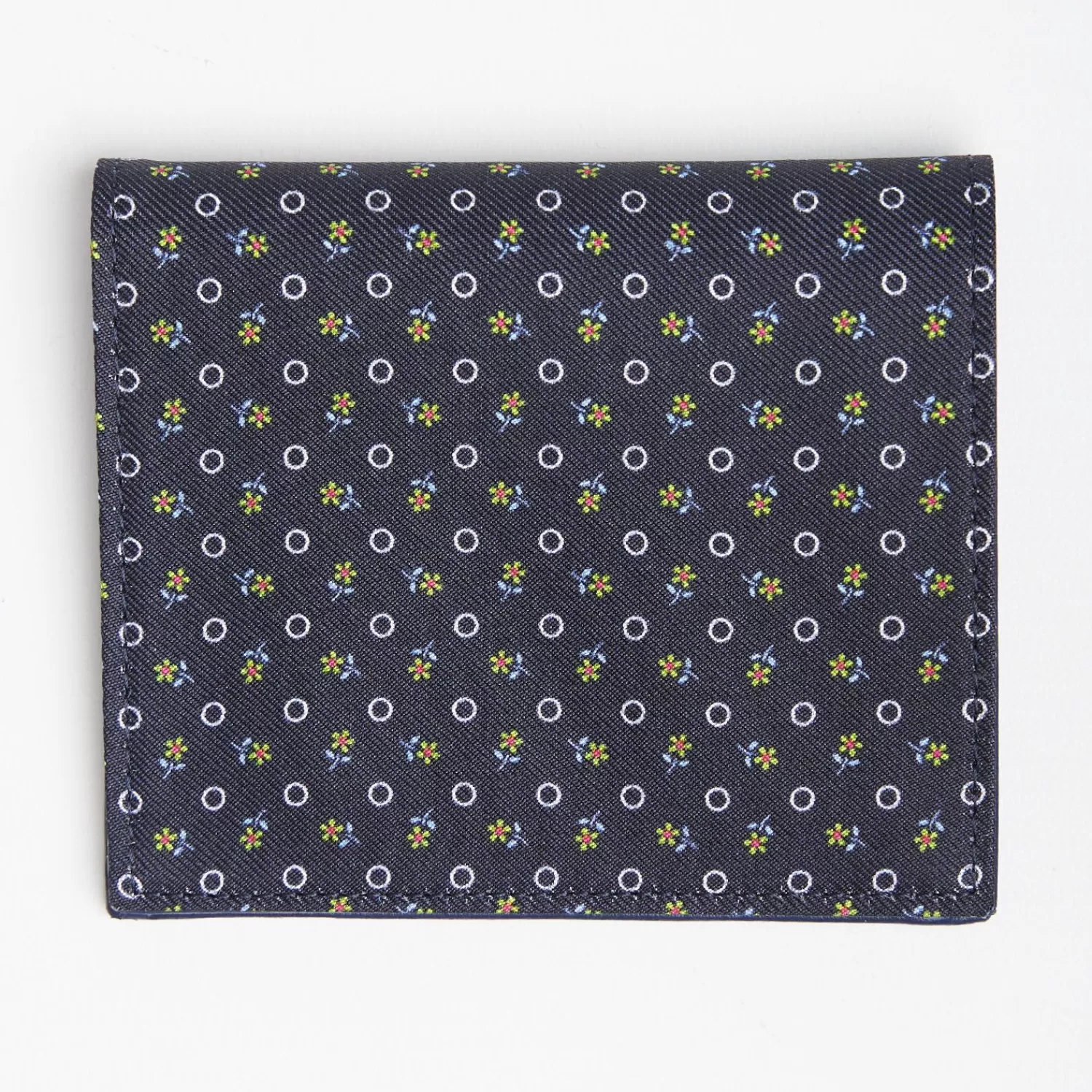 Dark Blue Small Wallet In Silk And Leather>E.Marinella Best