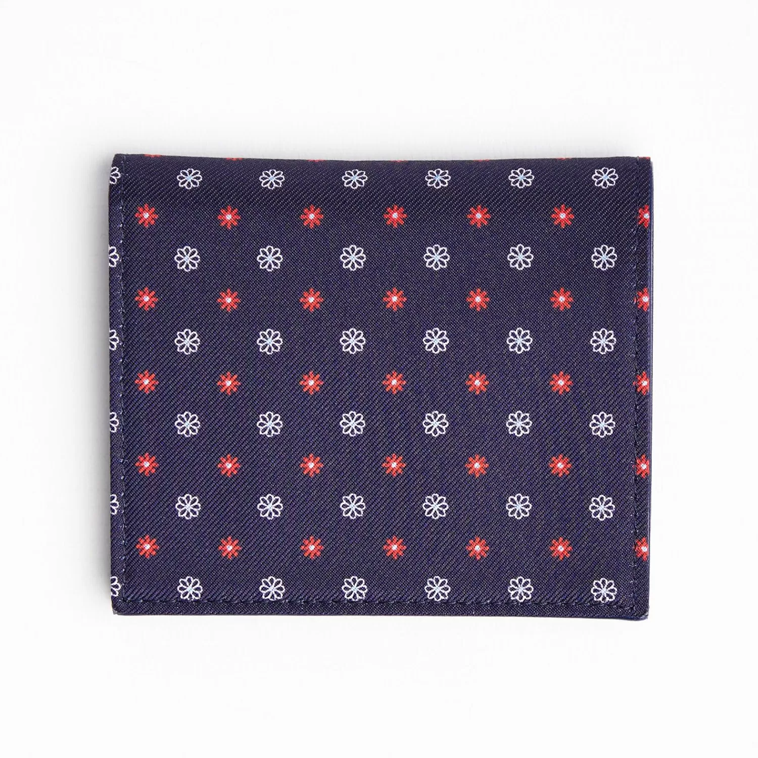 Dark Blue Small Wallet In Silk And Leather>E.Marinella Outlet
