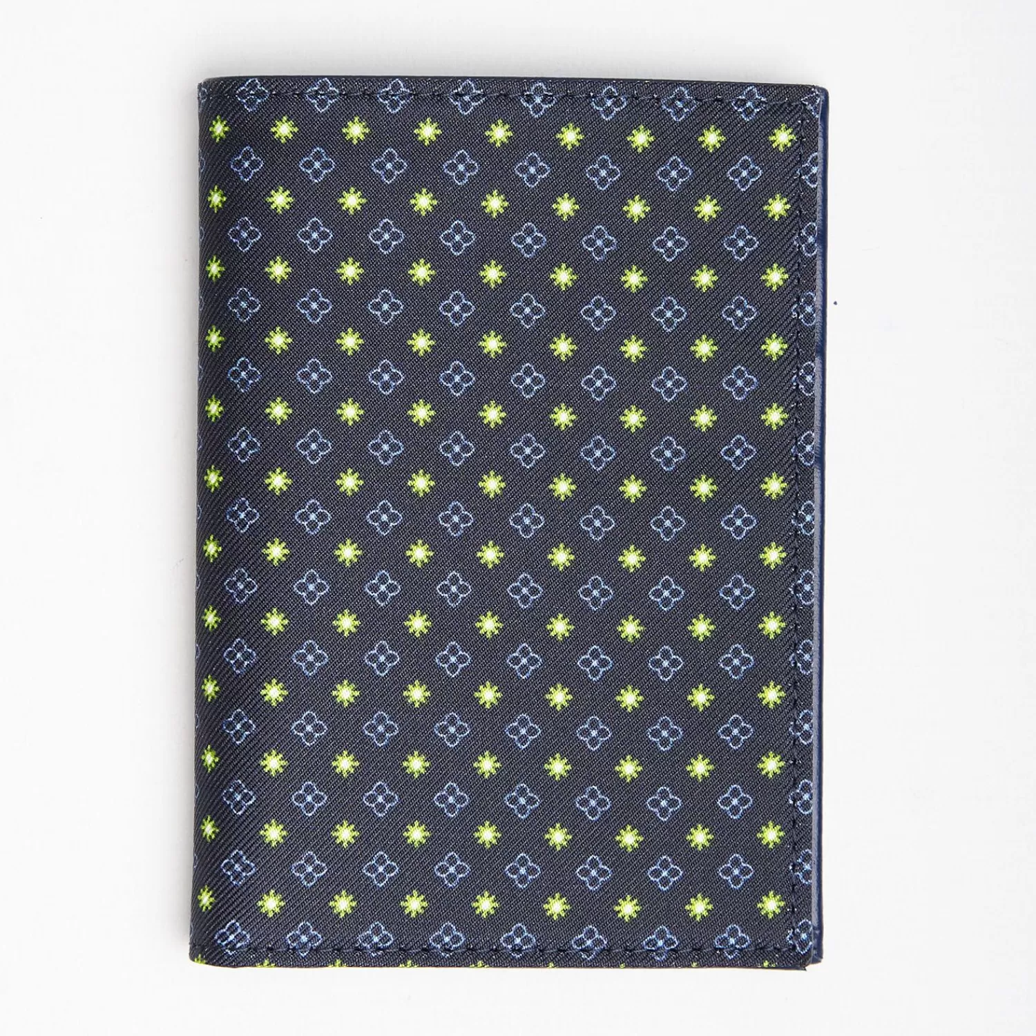 Dark Blue Vertical Wallet In Silk And Leather>E.Marinella Best