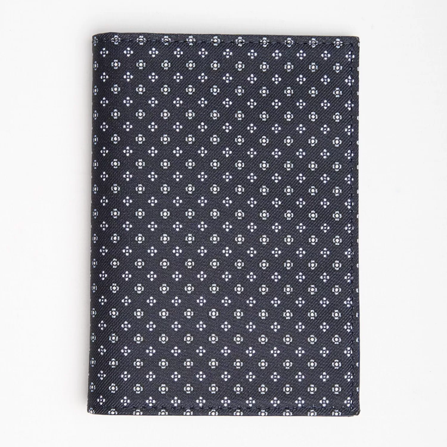 Dark Blue Vertical Wallet In Silk And Leather>E.Marinella Flash Sale