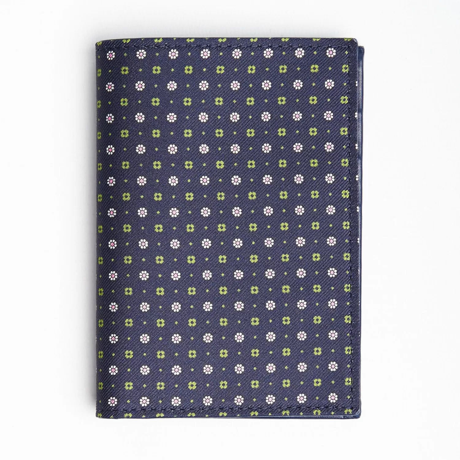 Dark Blue Vertical Wallet In Silk And Leather>E.Marinella Flash Sale