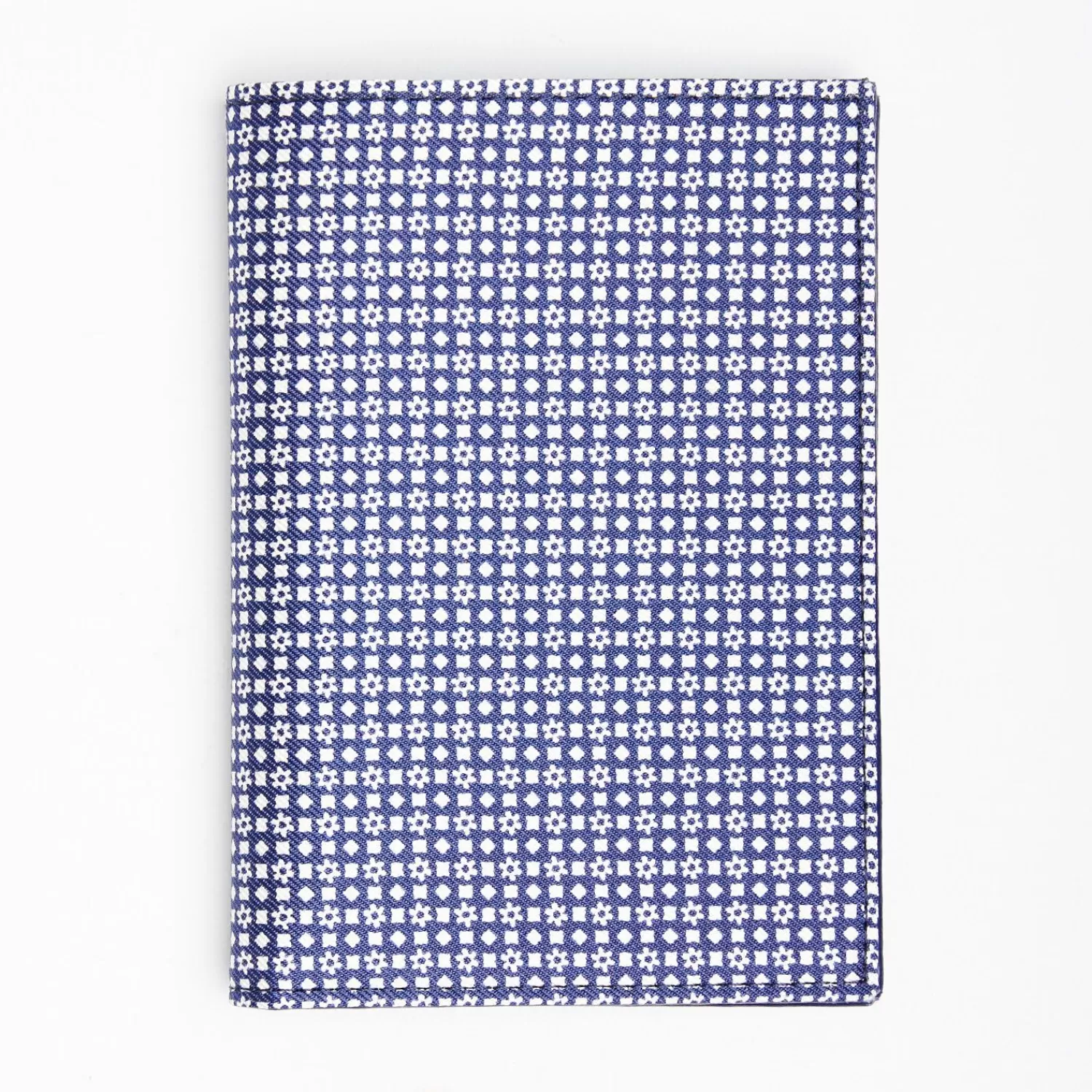 Dark Blue Vertical Wallet In Silk And Leather>E.Marinella Hot