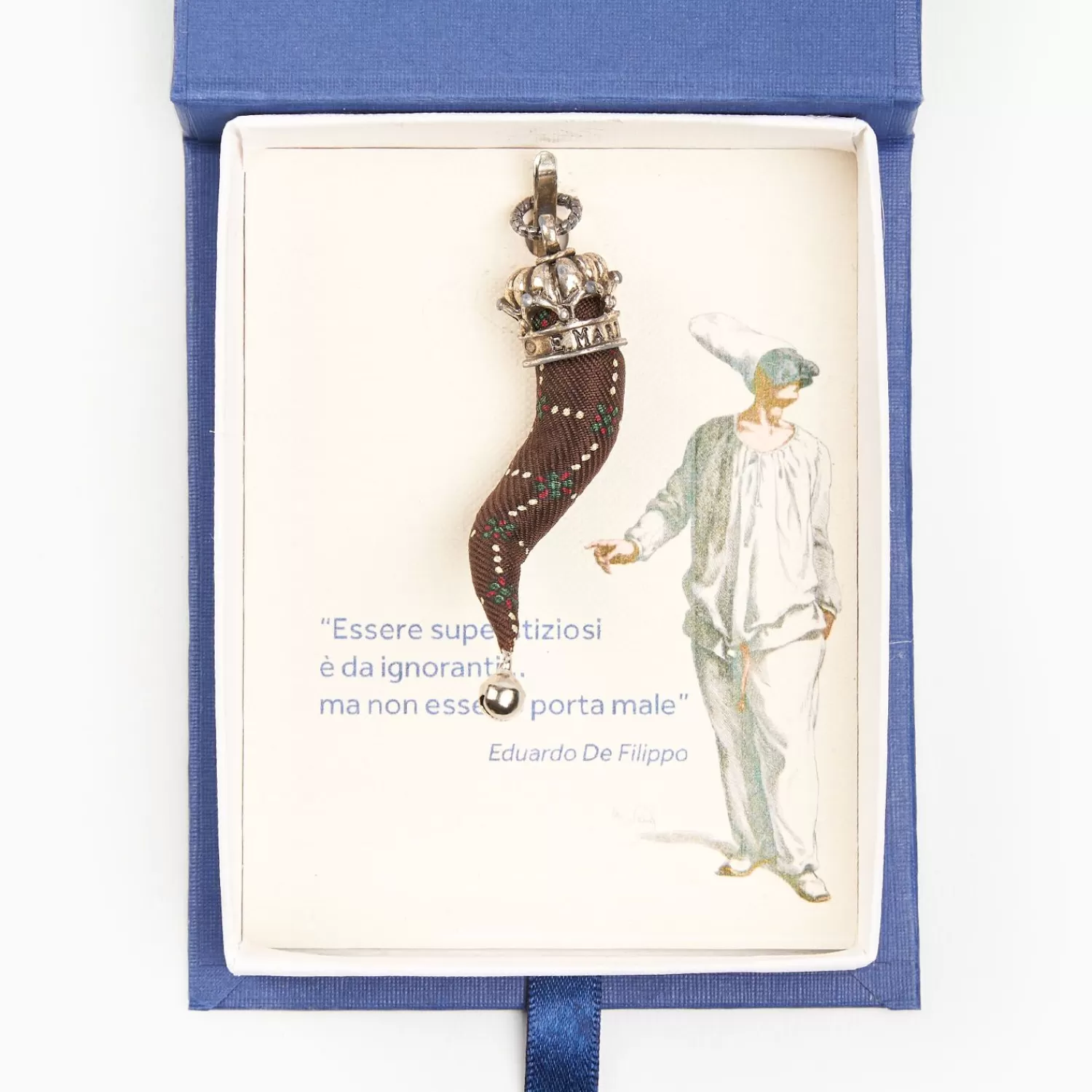 Dark Brown Good-Luck Charm>E.Marinella New